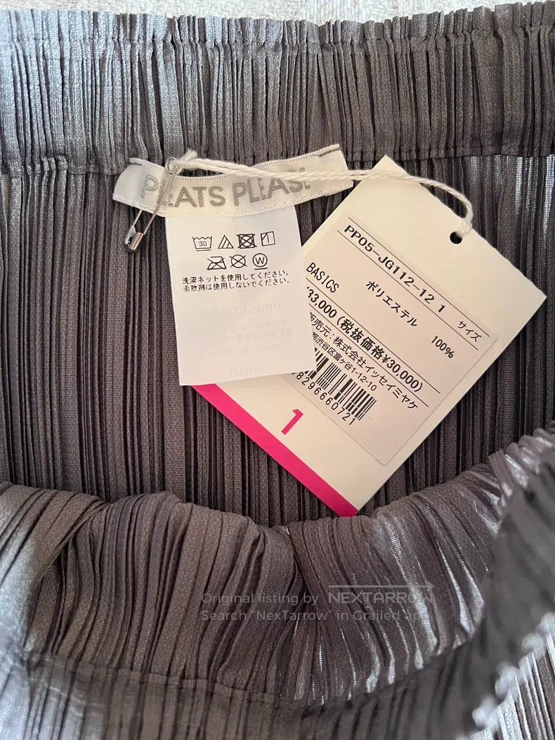 Issey Miyake Issey Miyake size:1 Dark Gray Midi Skirt Size 31" - 4 Thumbnail