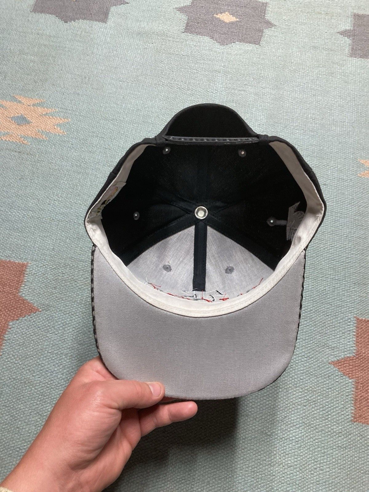 Vintage 90s SnapBack hat Atlanta falcons #1 apparel USA NFL black Size ONE SIZE - 6 Thumbnail