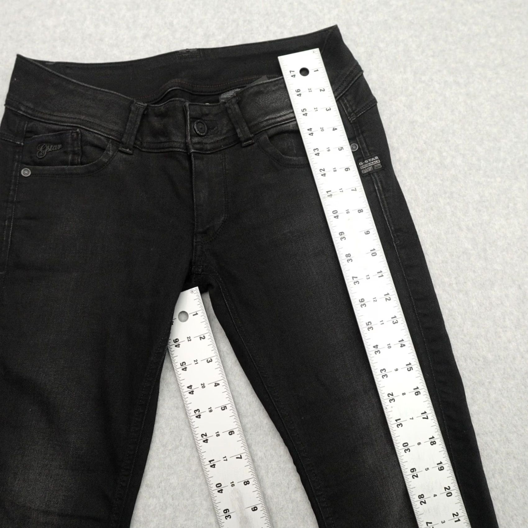 G-Star G-Star Jeans Womens 30 (30X29) Lynn Super Skinny Black Stretch Denim Jeans Size 30" / US 8 / IT 44 - 5 Thumbnail