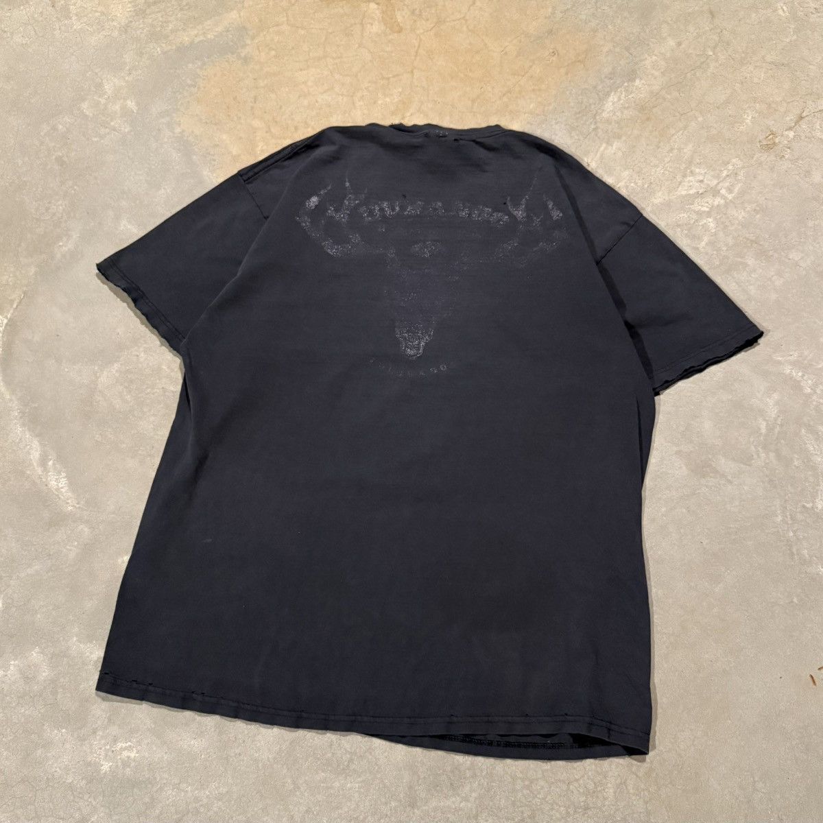 Harley Davidson 2000s Harley Davidson Thrashed Faded Skull Tee ERD Grunge Size US XL / EU 56 / 4 - 8 Thumbnail