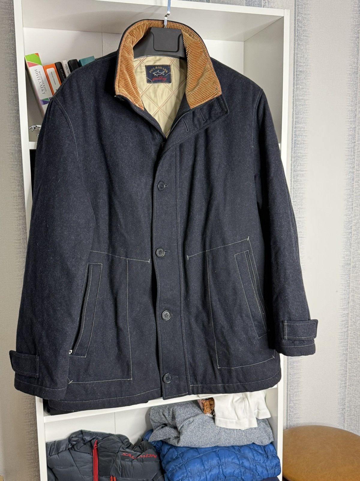 Paul & Shark Vintage Paul&Shark Wool Heavy Coat Navy Blue size M Size US L / EU 52-54 / 3 - 2 Thumbnail