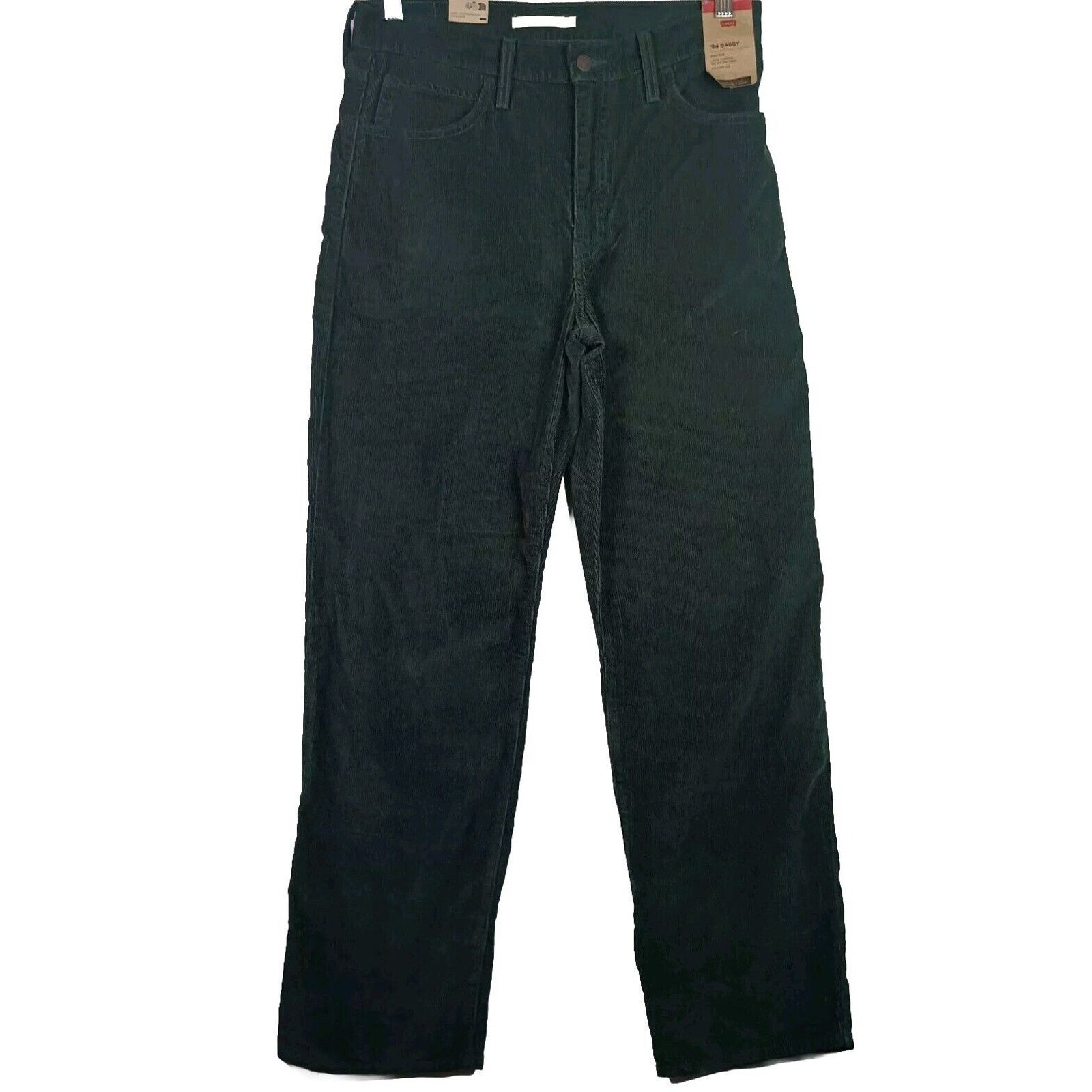Levi's Levi's Women's 94 Baggy Green Corduroy Loose Fit Pants 30x31 Size 30" / US 8 / IT 44 - 1 Thumbnail