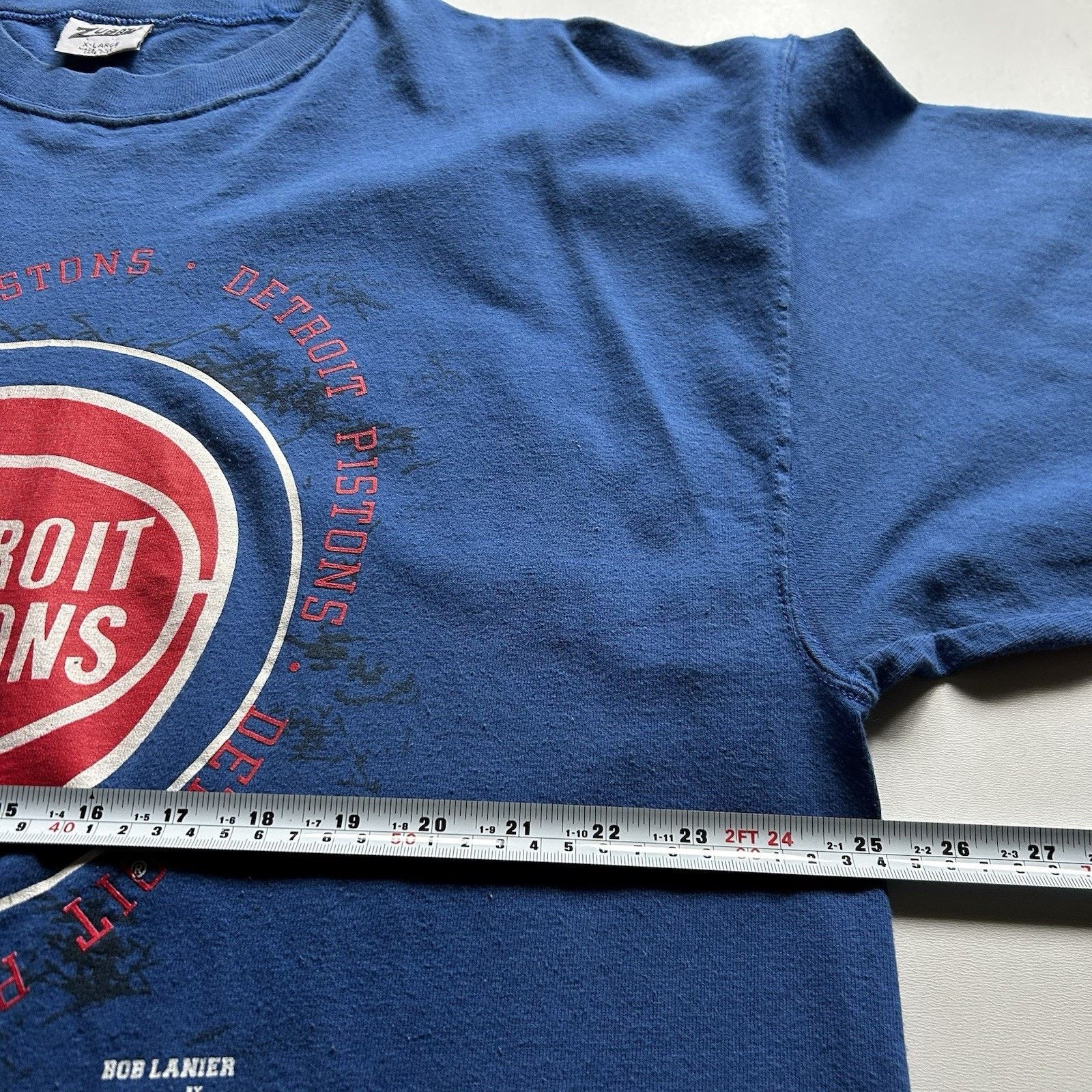 NBA Vintage 90s NBA Detroit Pistons T-Shirt XL Zubaz Basketball Size US XL / EU 56 / 4 - 4 Thumbnail