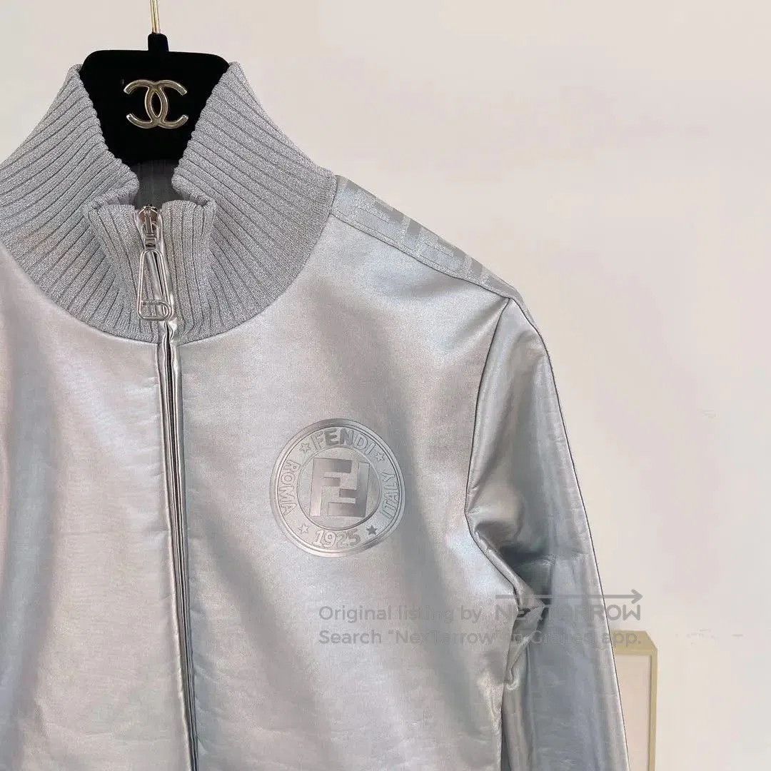 Fendi Fendi Silver Jacket Size 36. Size XS / US 0-2 / IT 36-38 - 3 Thumbnail