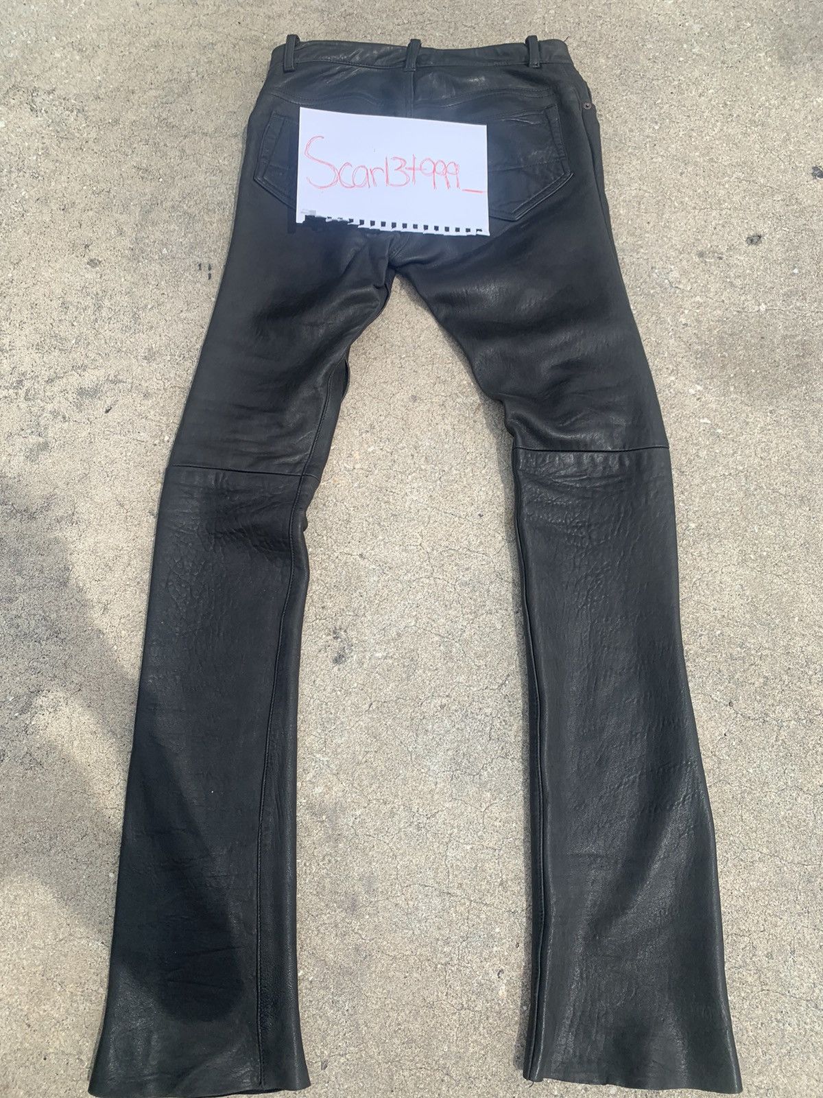 Rick Owens Rick Owens leather pants FW05 Size US 30 / EU 46 - 6 Thumbnail