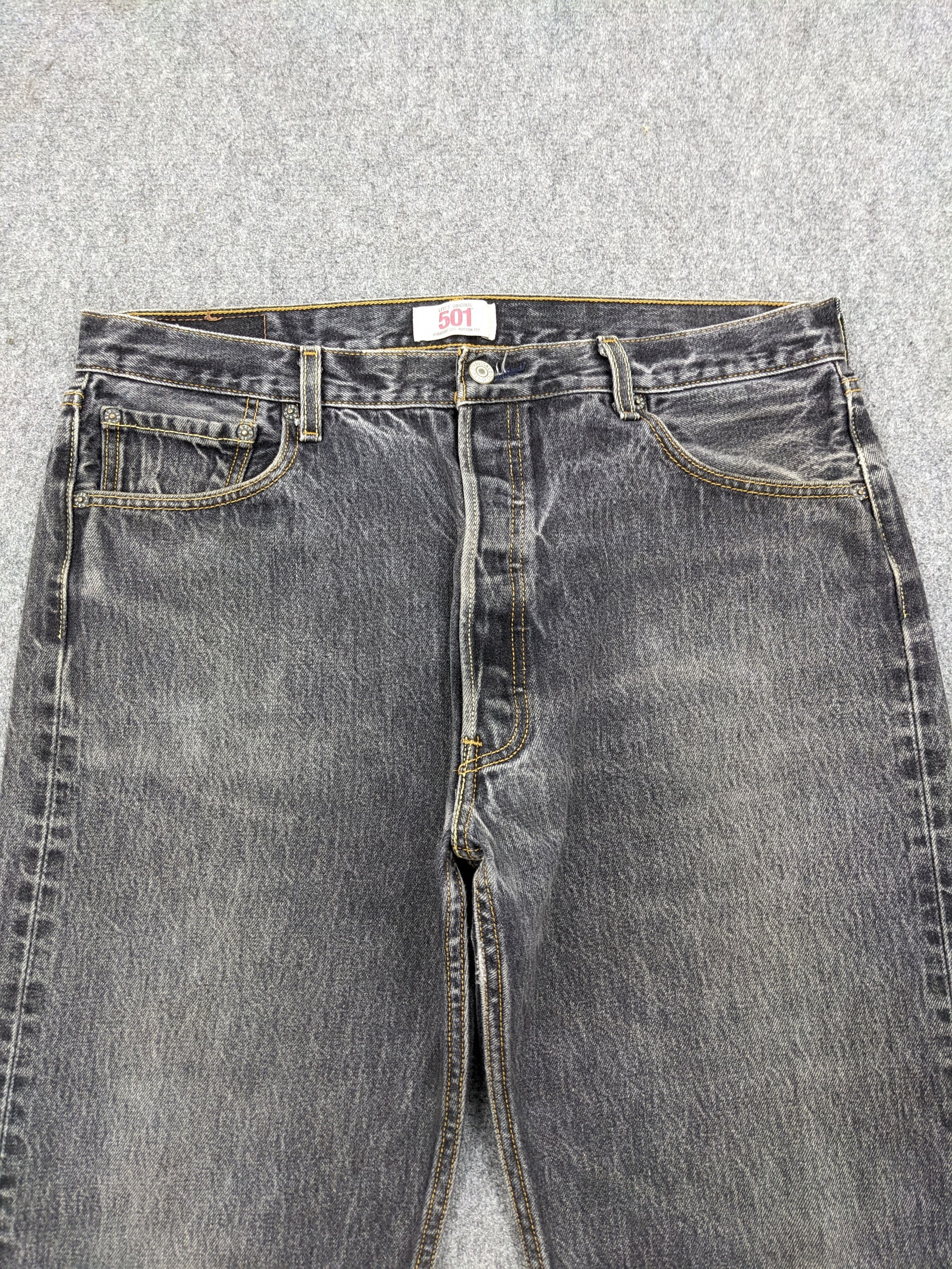 Levi's Vintage Levis 501 Faded Black Jeans DJ0028Z Size US 36 / EU 52 - 2 Thumbnail