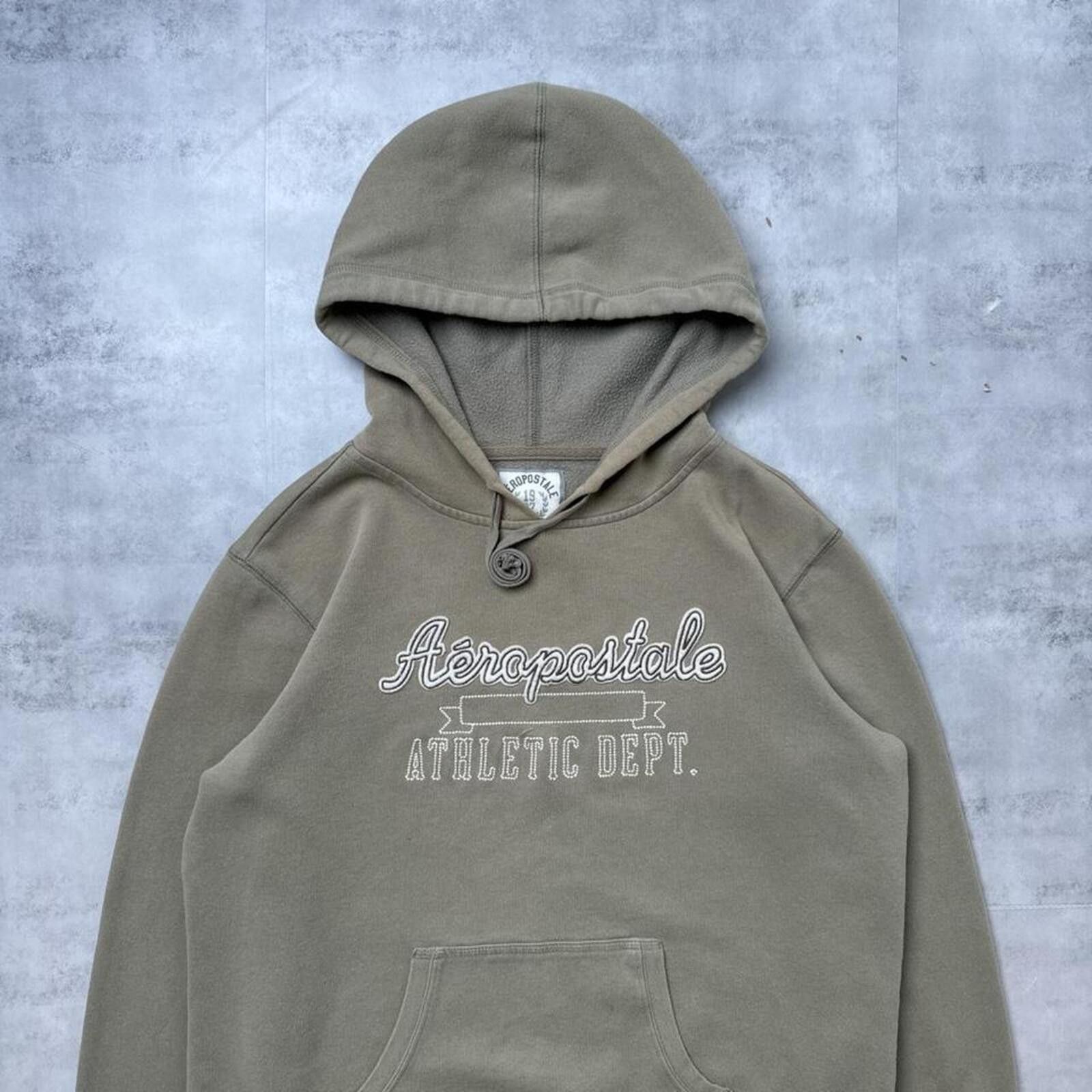 Aeropostale Y2K Aeropostale 00s Logo beige hoodie jacket Size S / US 4 / IT 40 - 2 Thumbnail