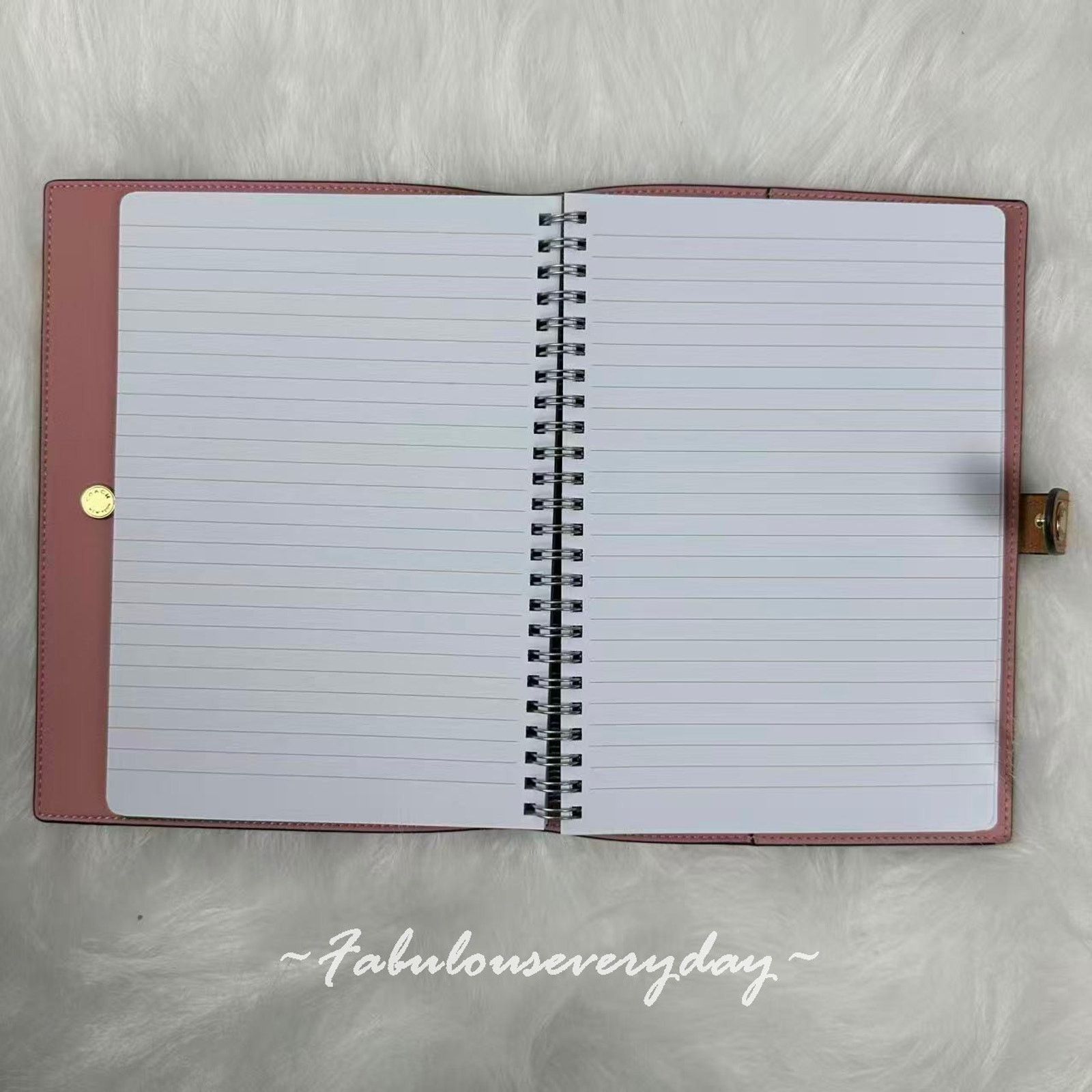 Coach Coach Notebook In Signature Canvas/Gold/Powder Pink Size ONE SIZE - 5 Thumbnail