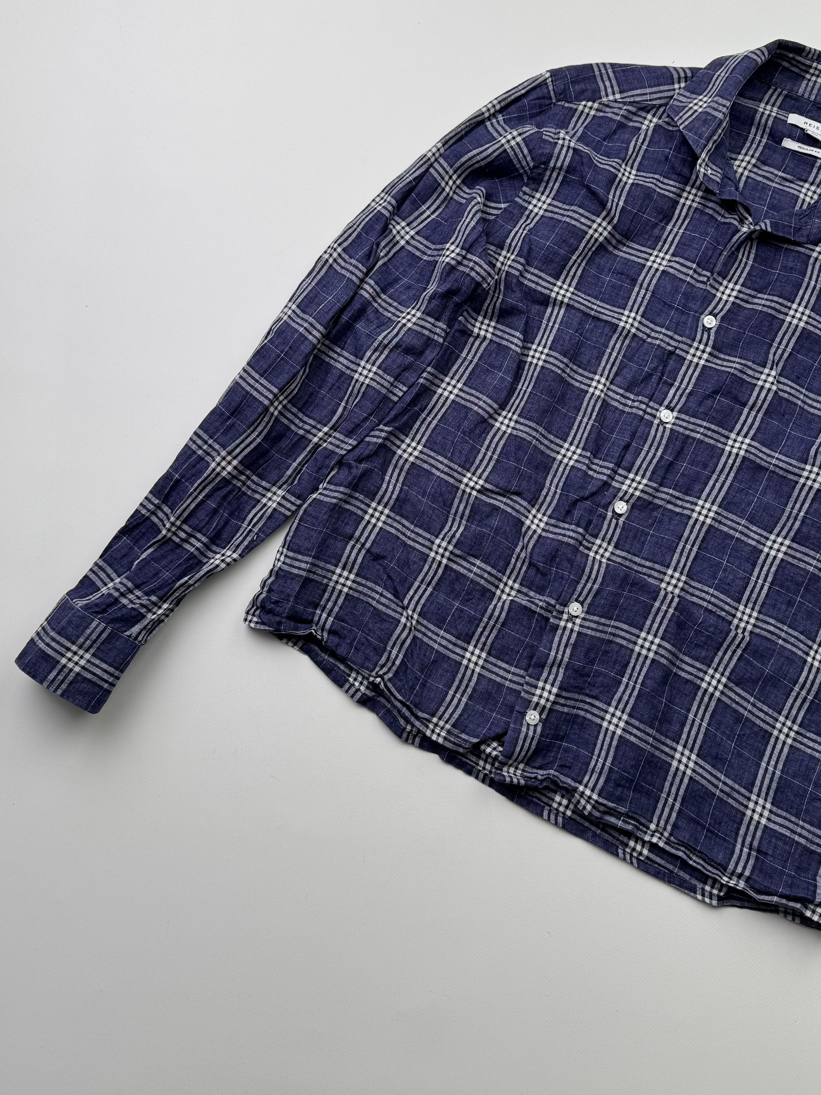 Reiss Reiss Linen Shirt Long Sleeve (145) Size US M / EU 48-50 / 2 - 2 Thumbnail