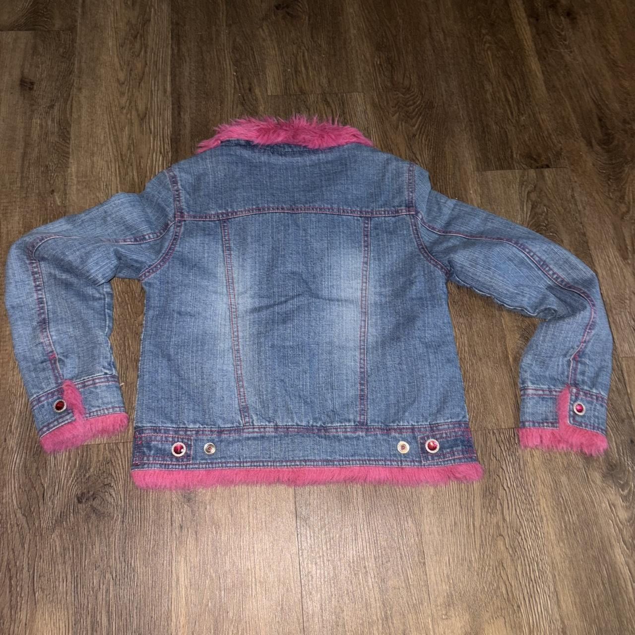 Other 90s Pink faux fur denim jacket with quilted interior Size M / US 6-8 / IT 42-44 - 7 Thumbnail