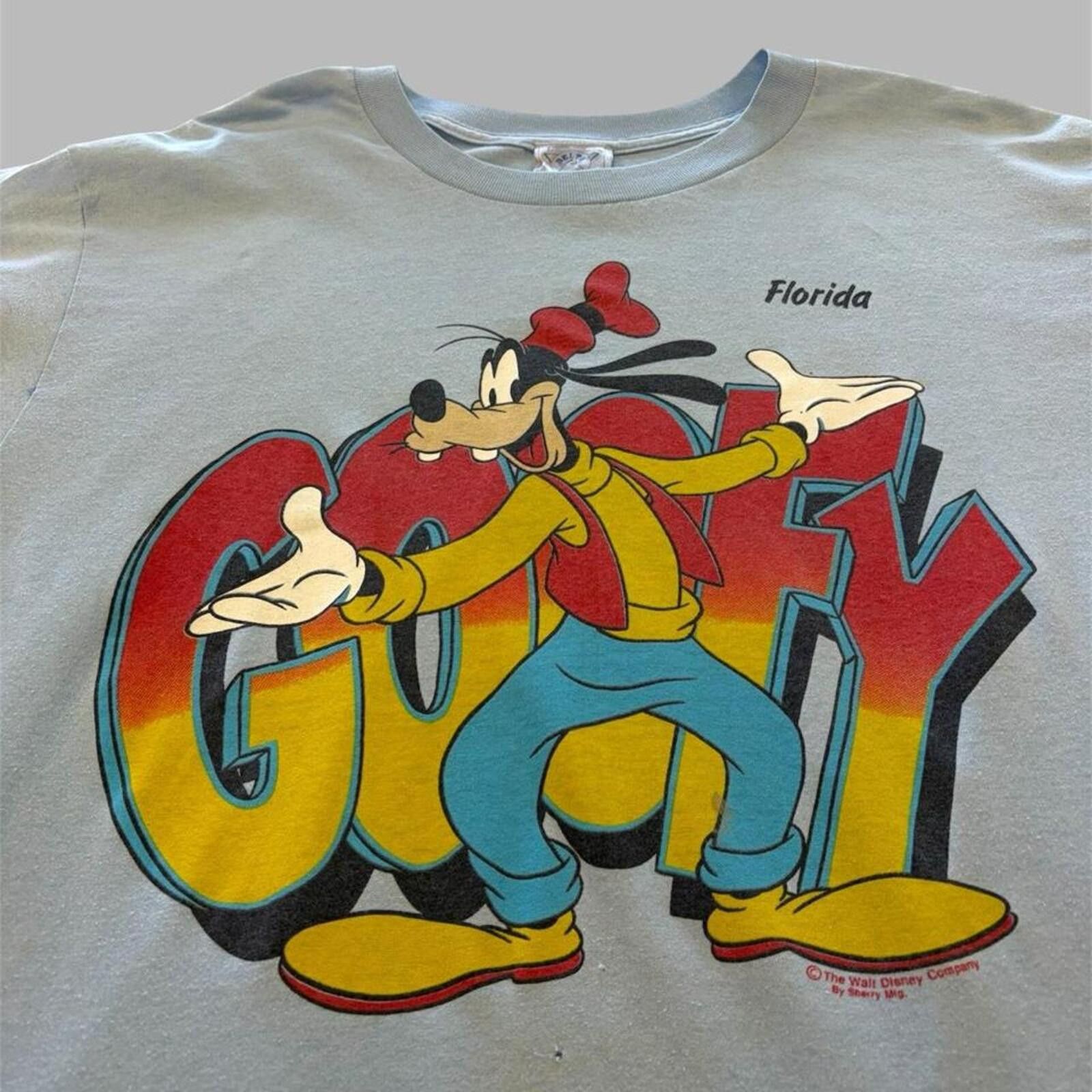 Disney Vintage Blue Goofy Tee Size US L / EU 52-54 / 3 - 2 Thumbnail