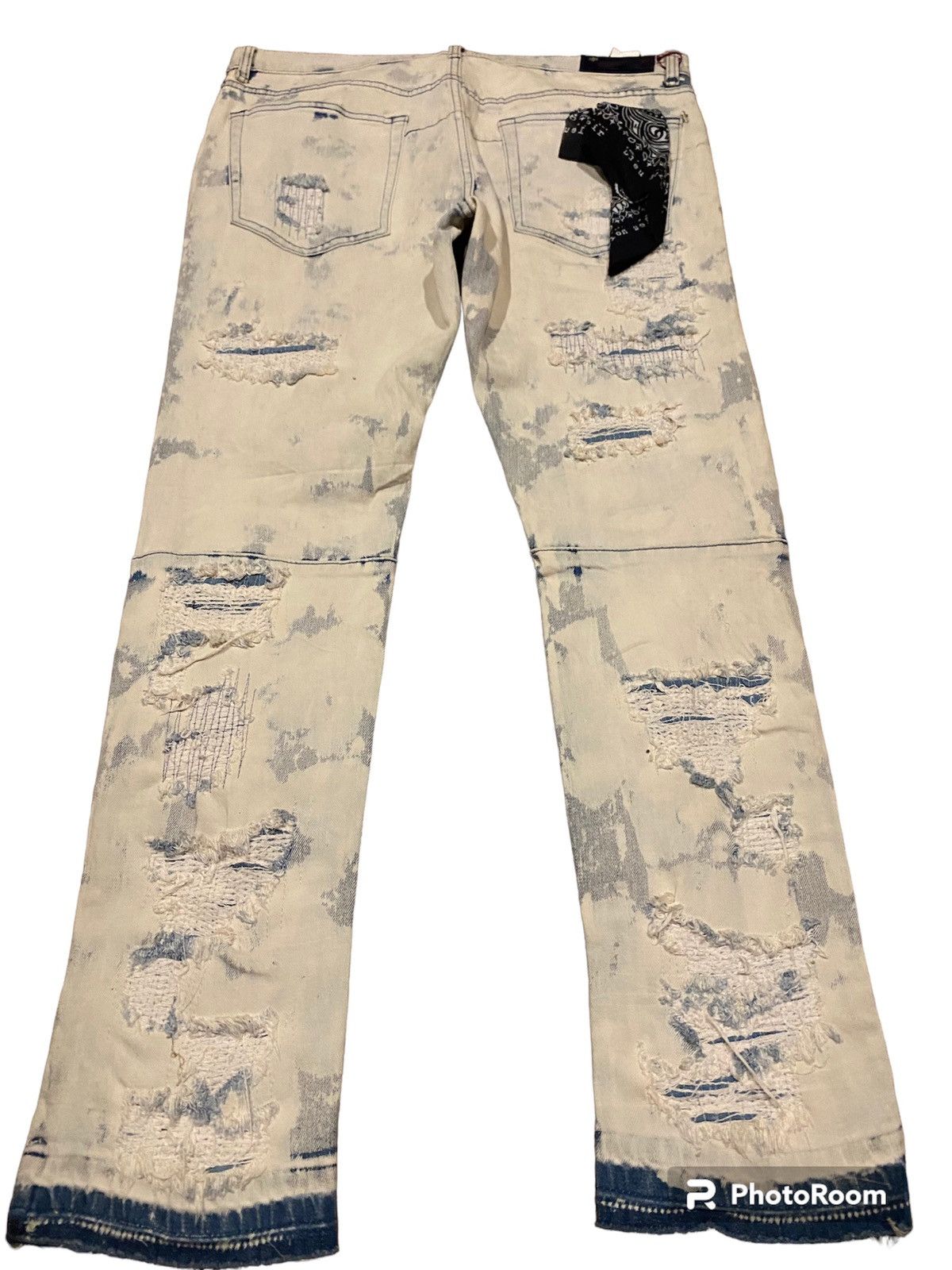 Hysteric Glamour Japan 🇯🇵 bleu noir inspired kapital/ undercover patchwork Size US 38 / EU 54 - 7 Thumbnail