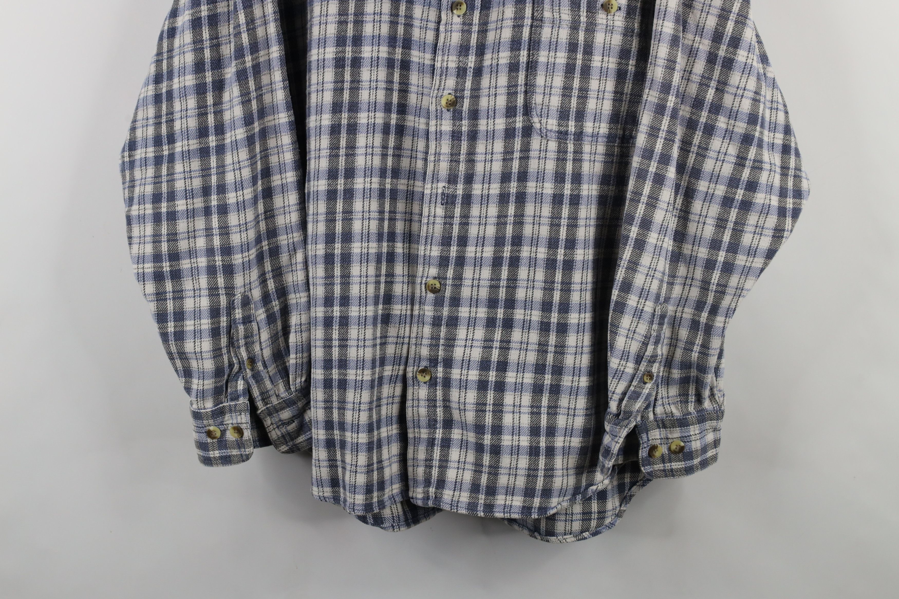 Vintage Vintage 90s Streetwear Flannel Collared Button Shirt Plaid Size US L / EU 52-54 / 3 - 3 Thumbnail