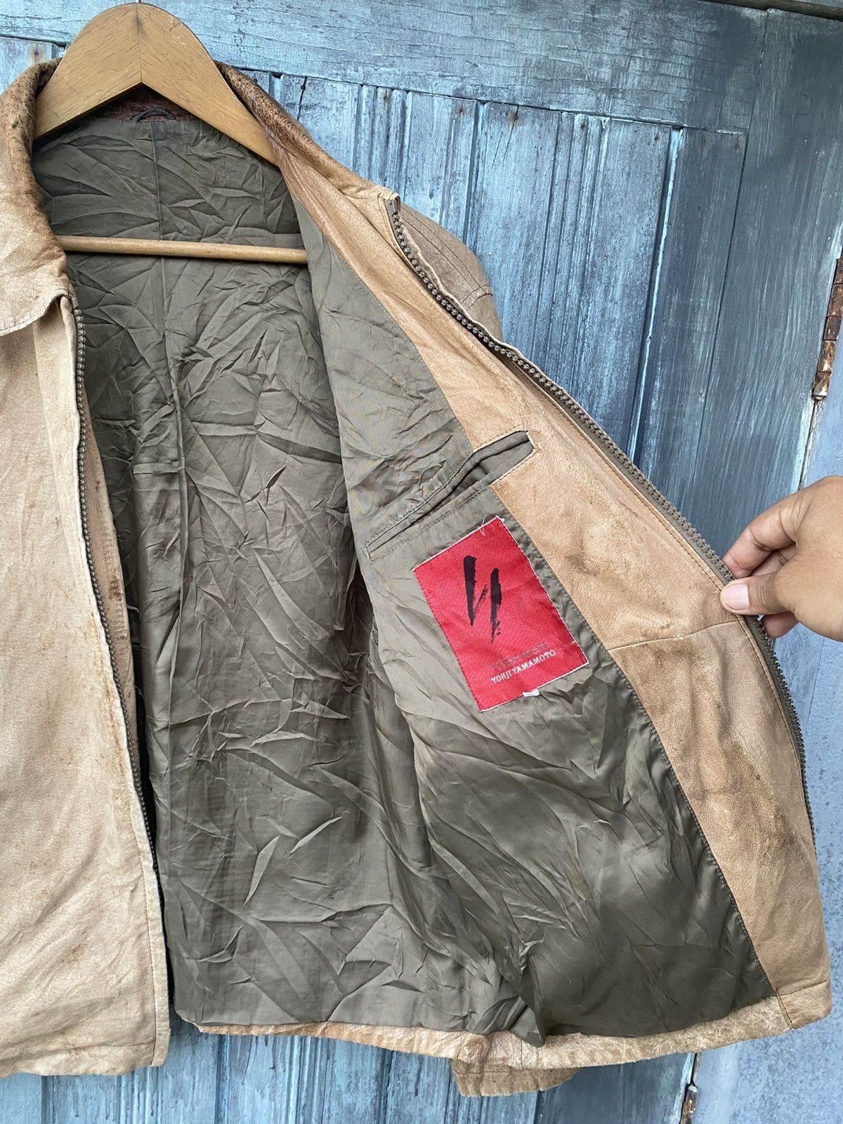 Yohji Yamamoto Vintage!!!Jacket Leather Y’s Yohji Yamamoto Size US L / EU 52-54 / 3 - 7 Thumbnail