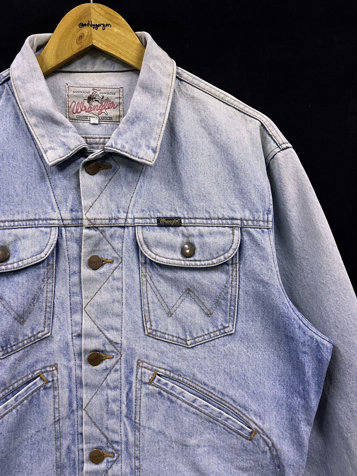 Wrangler VINTAGE 90s WRANGLER DENIM JACKET Size US L / EU 52-54 / 3 - 2 Thumbnail