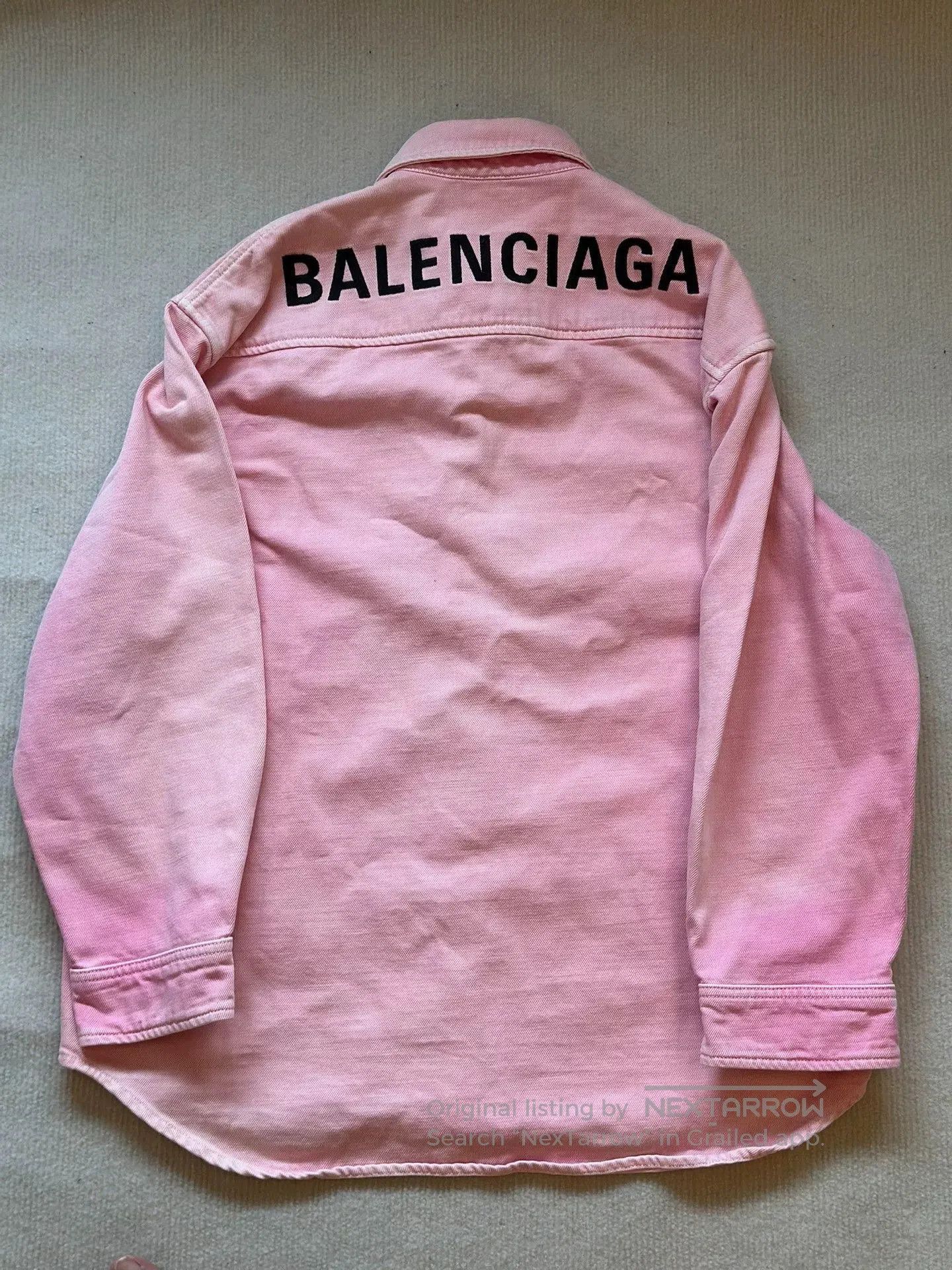 Balenciaga Balenciaga Back Logo Denim Shirt. Size US M / EU 48-50 / 2 - 4 Thumbnail
