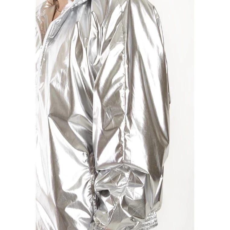 Designer OWC Spotlight Silver Jacket (oversize) Size US L / EU 52-54 / 3 - 3 Thumbnail