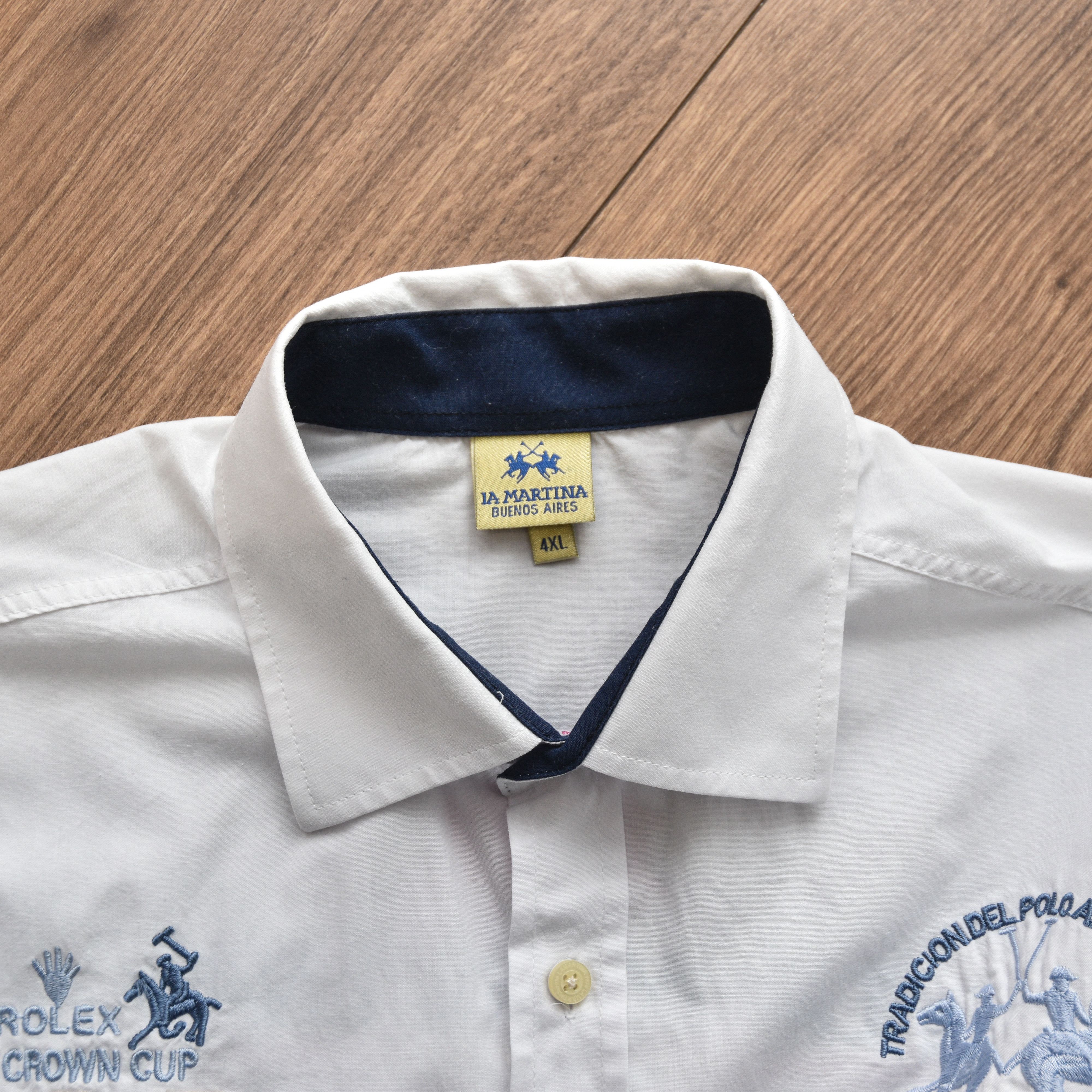 La Martina La Martina Rolex Crown Cup 2010 Polo Shirt White 4XL Size US XXL / EU 58 / 5 - 12 Thumbnail