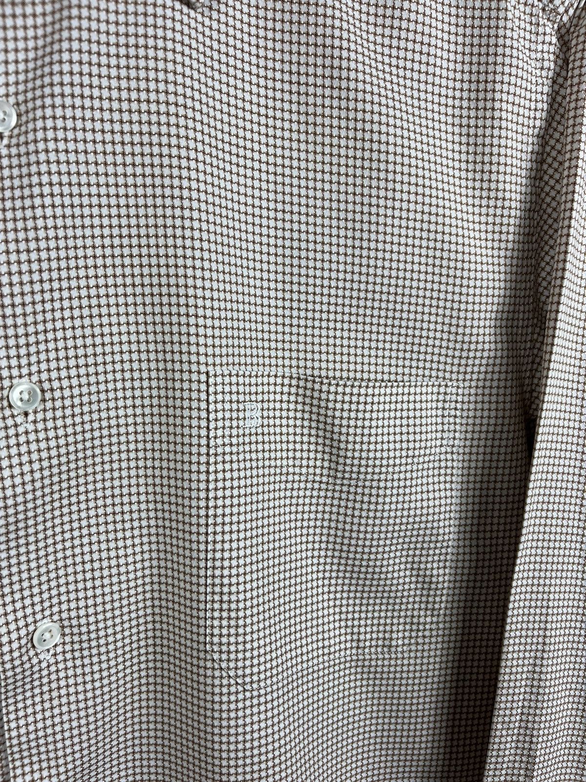 Balmain Balmain patterned shirt with pocket logo B casual classic Size US M / EU 48-50 / 2 - 8 Thumbnail