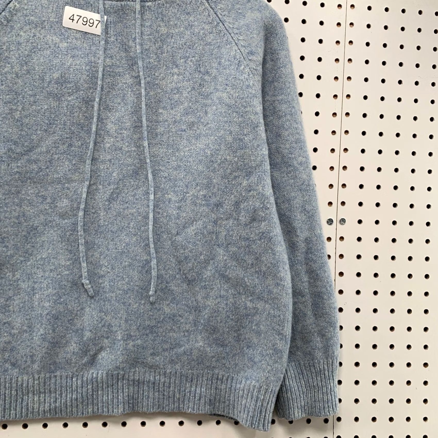 J.Crew J.CREW Wool Hoodie Sweater Womens Small Blue Hooded Lambswool Hong Kong Shirt Size S / US 4 / IT 40 - 7 Thumbnail
