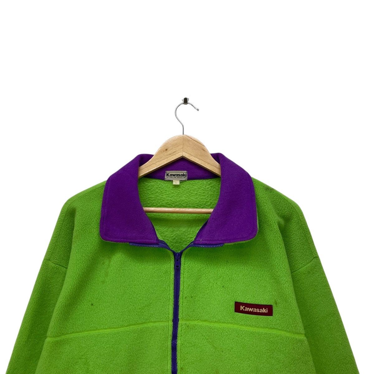 Gear for Sports 💥Vintage Kawasaki Fleece Full Zipper Size US M / EU 48-50 / 2 - 3 Thumbnail
