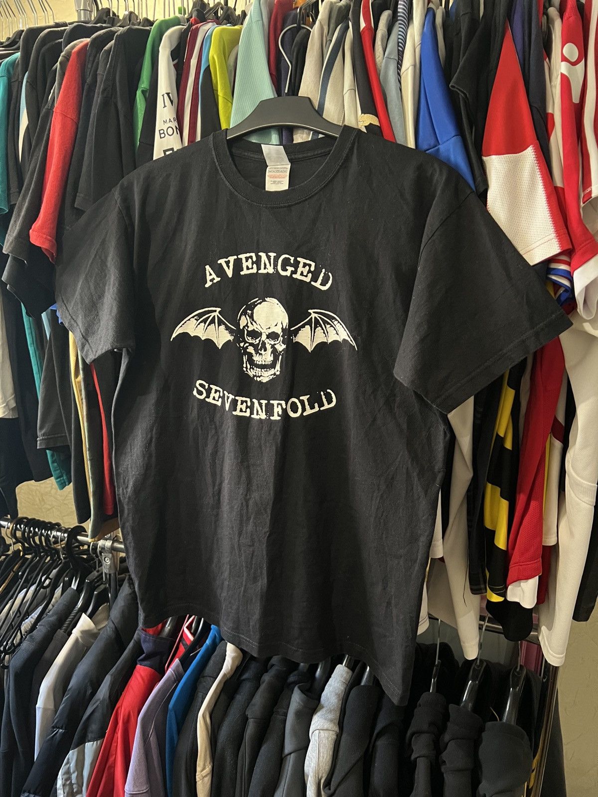 Band Tees × Vintage VINTAGE AVEGED SEVENFOLD HAIL TO THE KING GRAPHIC AOP TEE Size US M / EU 48-50 / 2 - 2 Thumbnail