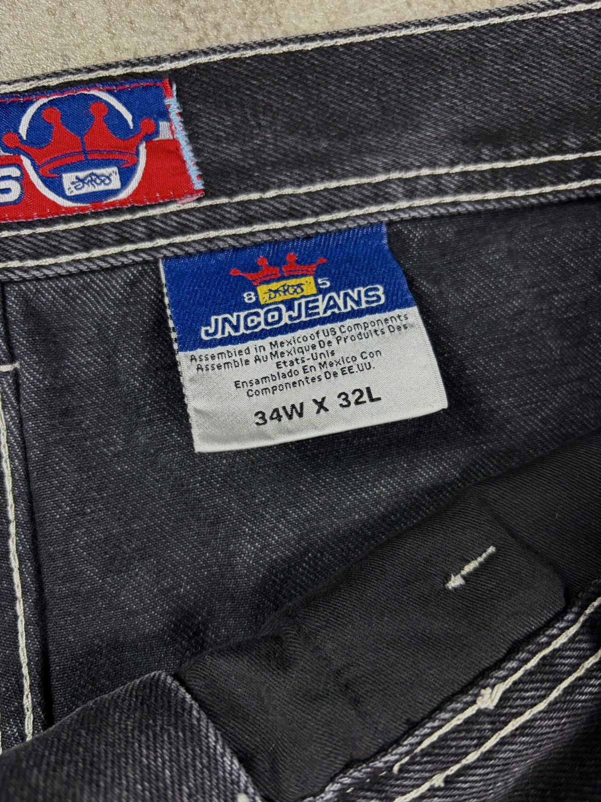 JNCO Vintage JNCO Big Crown Jeans 34x32 Grail Y2K Baggy Jeans Size US 34 / EU 50 - 10 Thumbnail