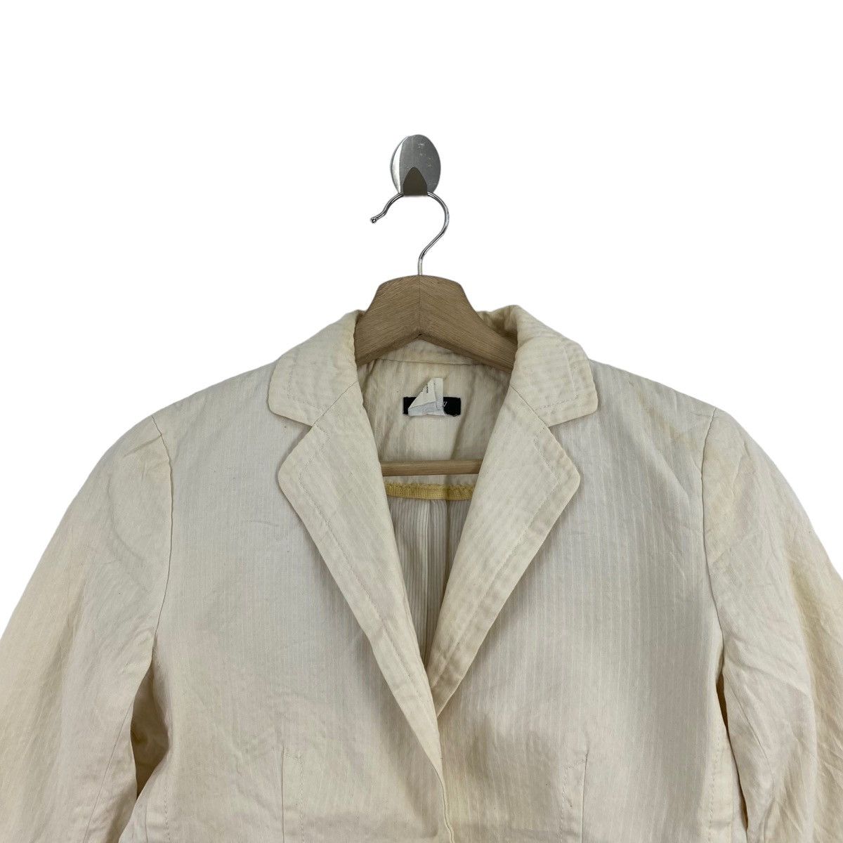 J.Crew × Vintage Vintage J.CREW Cream Formal Blazer Coat Size XS / US 0-2 / IT 36-38 - 2 Thumbnail