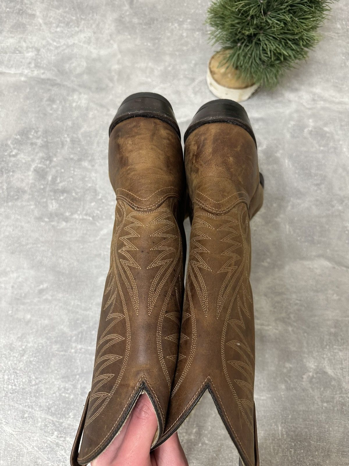 Vintage Vintage Leather Cowboy Boots Western shoes Size US 11 / EU 44 - 13 Thumbnail