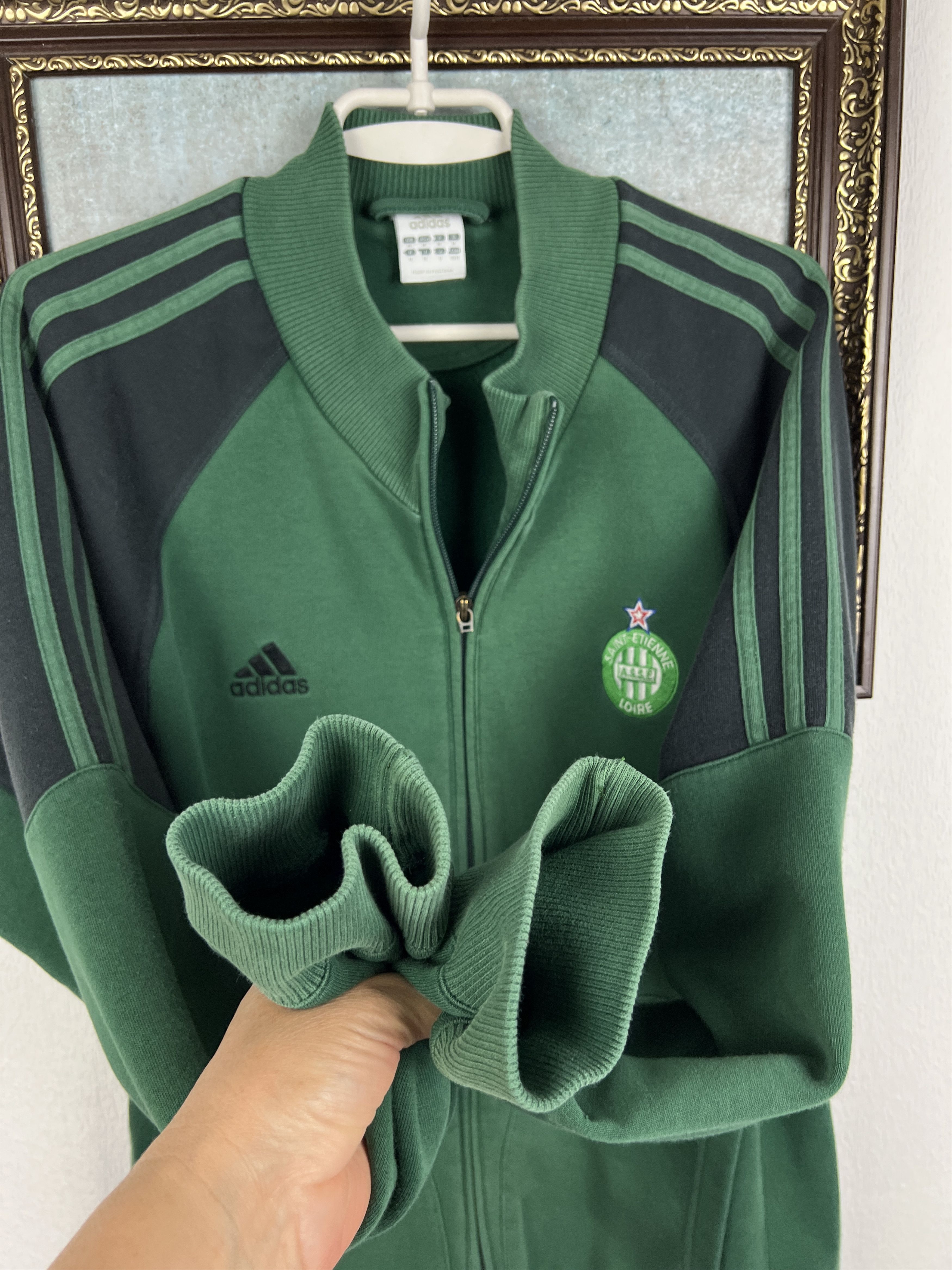 Adidas Vintage St Etienne Football Jacket Soccer Track Top Zip Size US M / EU 48-50 / 2 - 6 Thumbnail