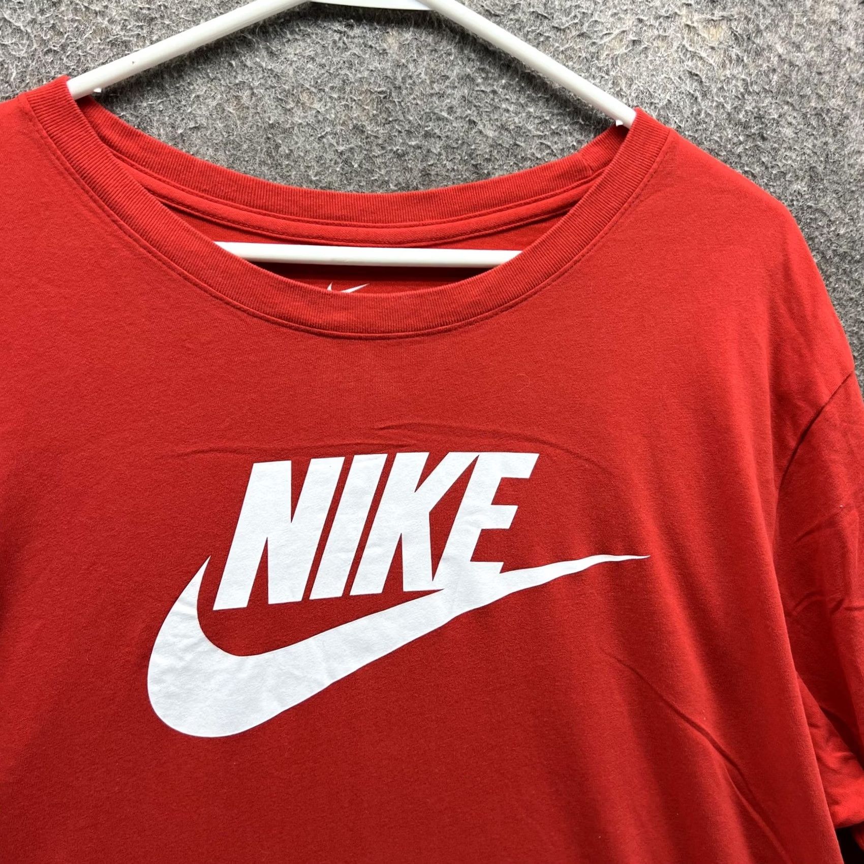 Nike Nike Dri-FIT Long Sleeve Tee Mens XL Red Logo Athletic Running Shirt Size US XL / EU 56 / 4 - 7 Thumbnail