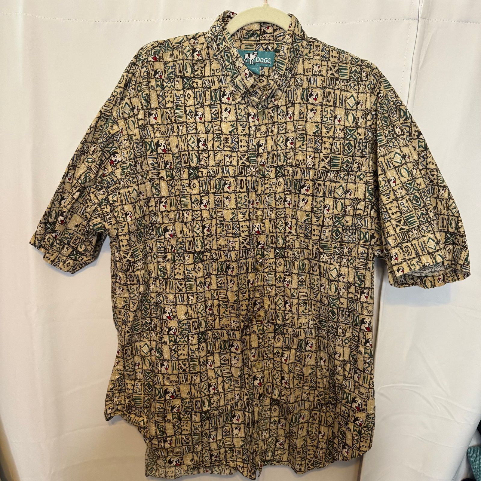 Big Dogs Y2K Big Dogs Vintage Style Tribal Print Button Shirt Large Size US L / EU 52-54 / 3 - 2 Thumbnail