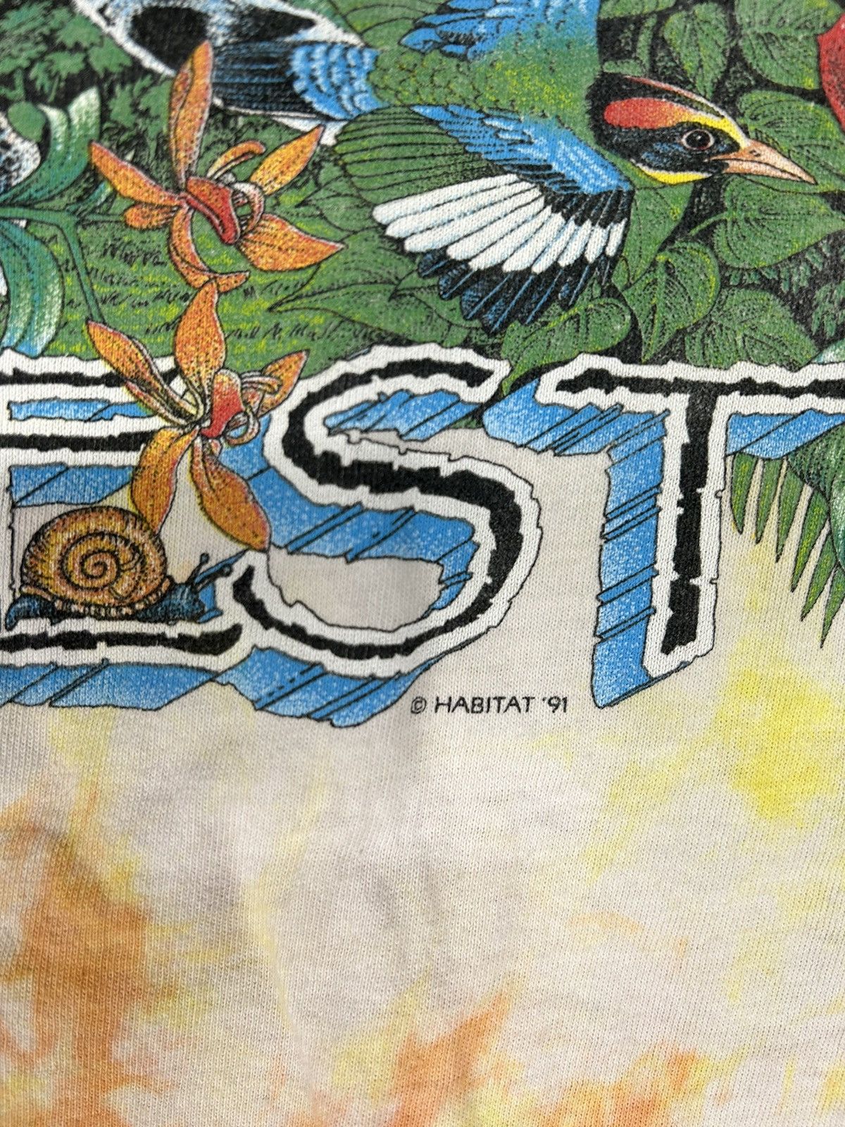 Vintage Crazy Vintage 90s Essential Rainforest Dye AOP Tee Shirt Y2K Size US XL / EU 56 / 4 - 2 Thumbnail