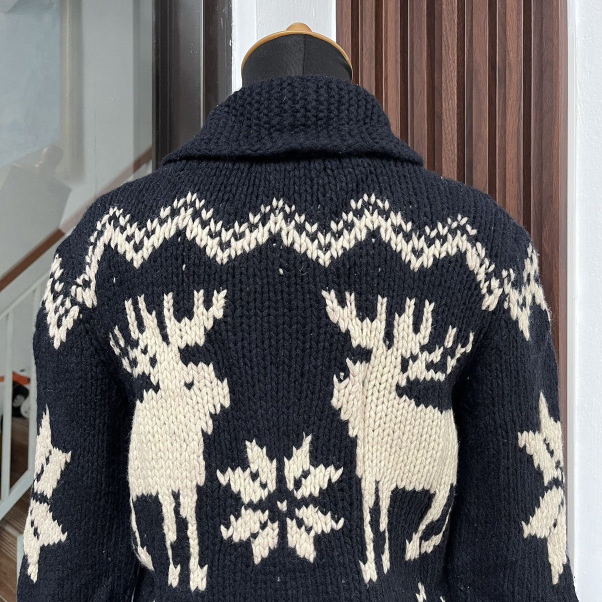 Japanese Brand Cowichan Nordic Knit Wool Raindeer Abercrombie N Fitch Size M / US 6-8 / IT 42-44 - 5 Thumbnail