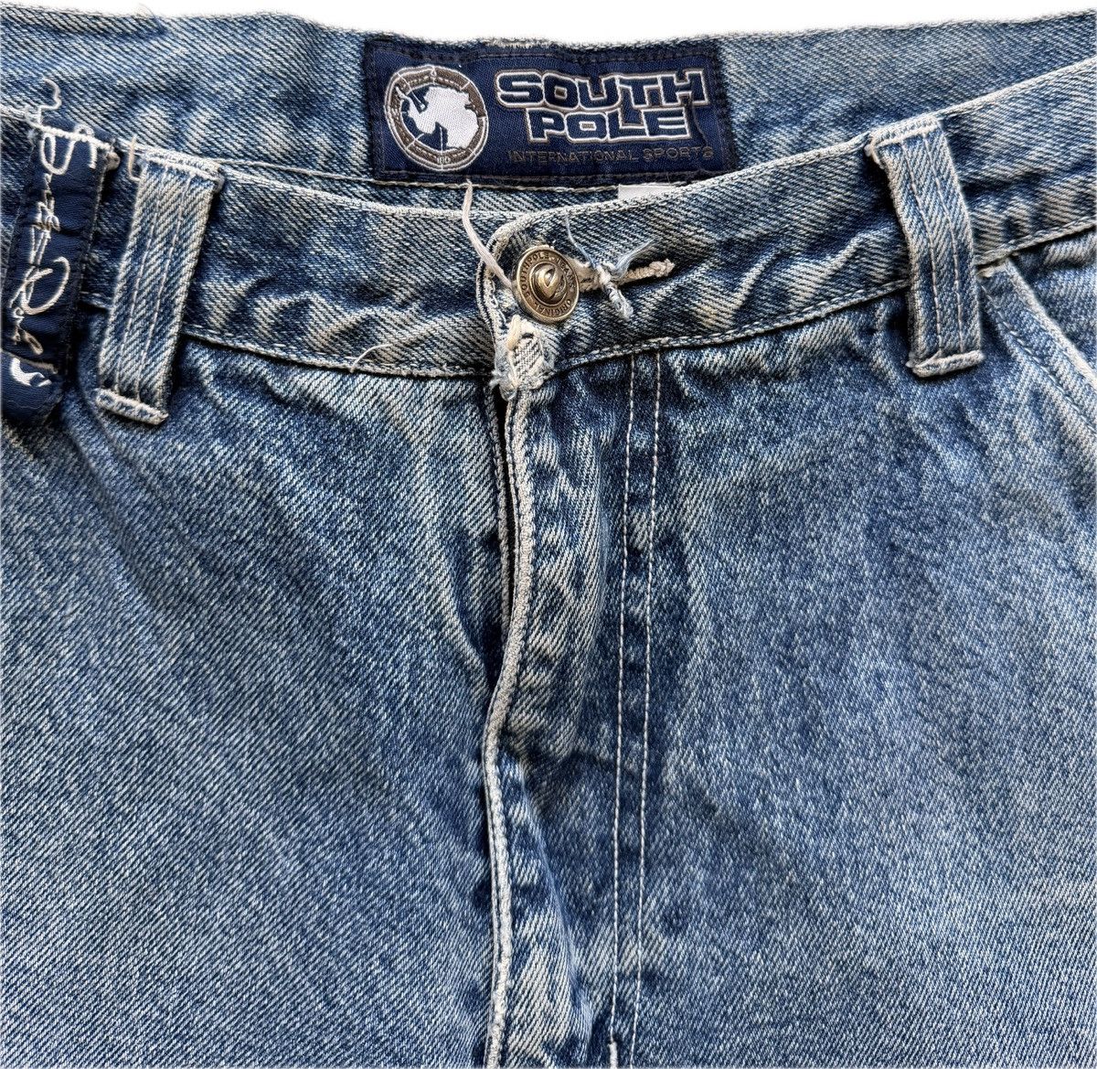 Southpole Vintage Southpole Embroidered Pocket Jeans Size US 33 - 6 Thumbnail