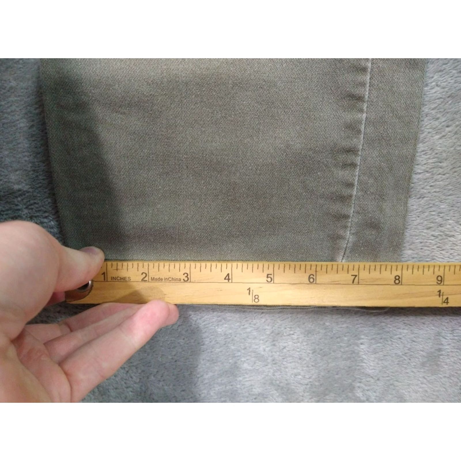 Levi's VINTAGE Levi's Jeans Womens 11 Green Denim Too Superlow Stretch Straight Leg 90s Jeans Womens Size 32" / US 10 / IT 46 - 6 Thumbnail