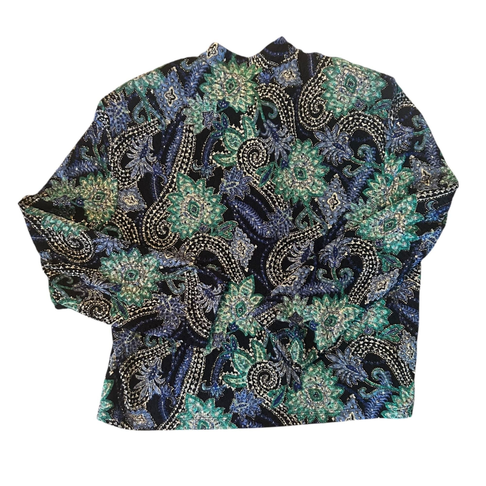 Vintage Vintage MSK Petite Open Front Jewel Toned Cardigan PXL Size XL / US 12-14 / IT 48-50 - 6 Thumbnail
