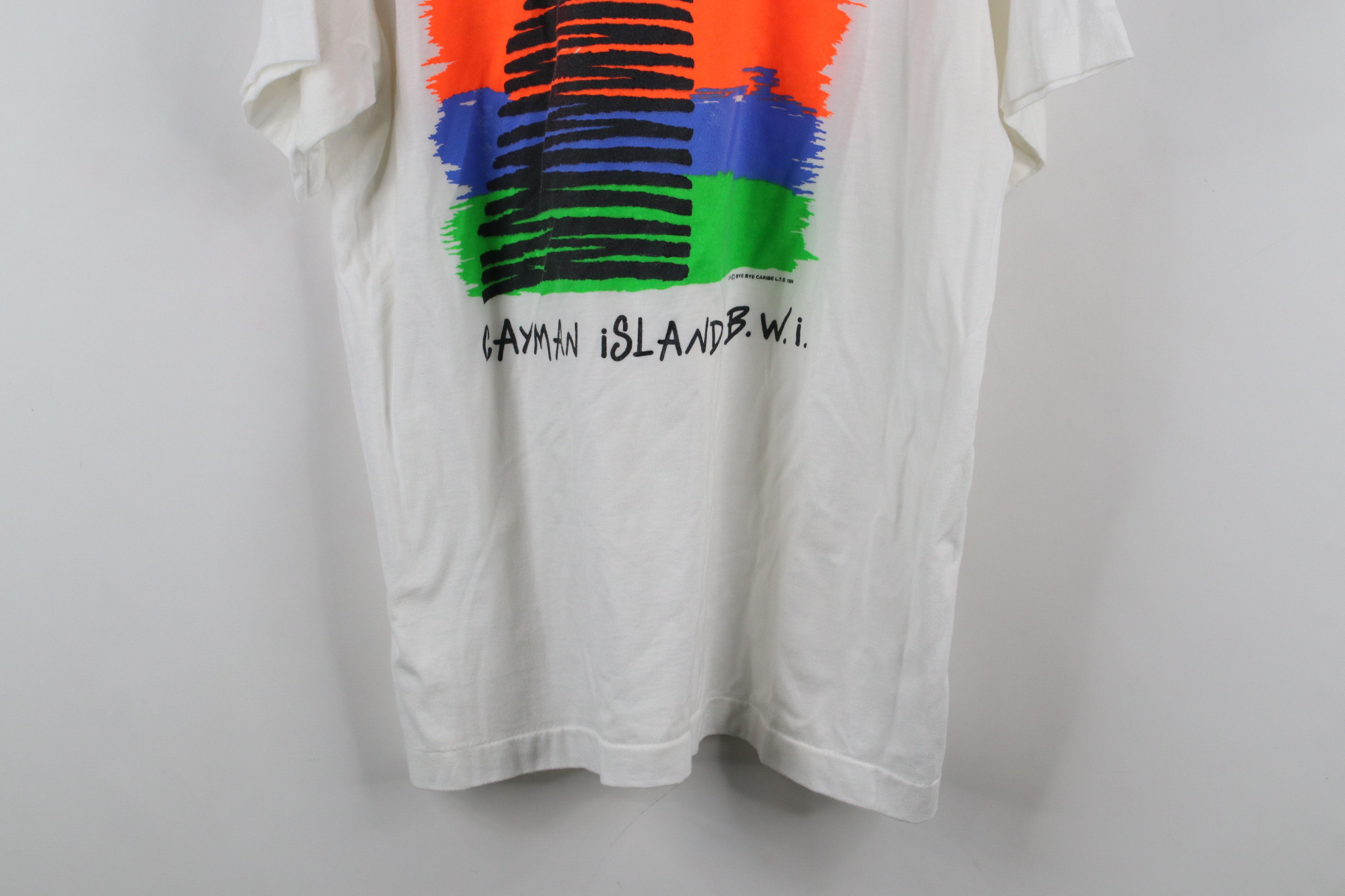 Vintage Vintage 80s Streetwear Sheer Cayman Islands Sailing T-Shirt Size US L / EU 52-54 / 3 - 12 Thumbnail