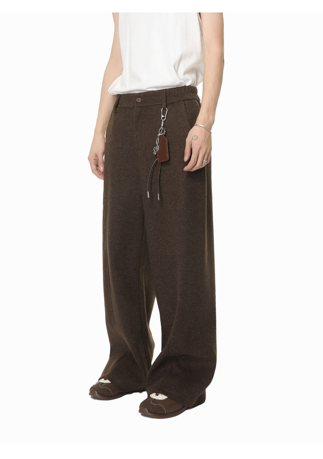 Japanese Brand Men's Retro Wide-Leg Straight-Leg Casual Trousers Size US 32 / EU 48 - 2 Thumbnail