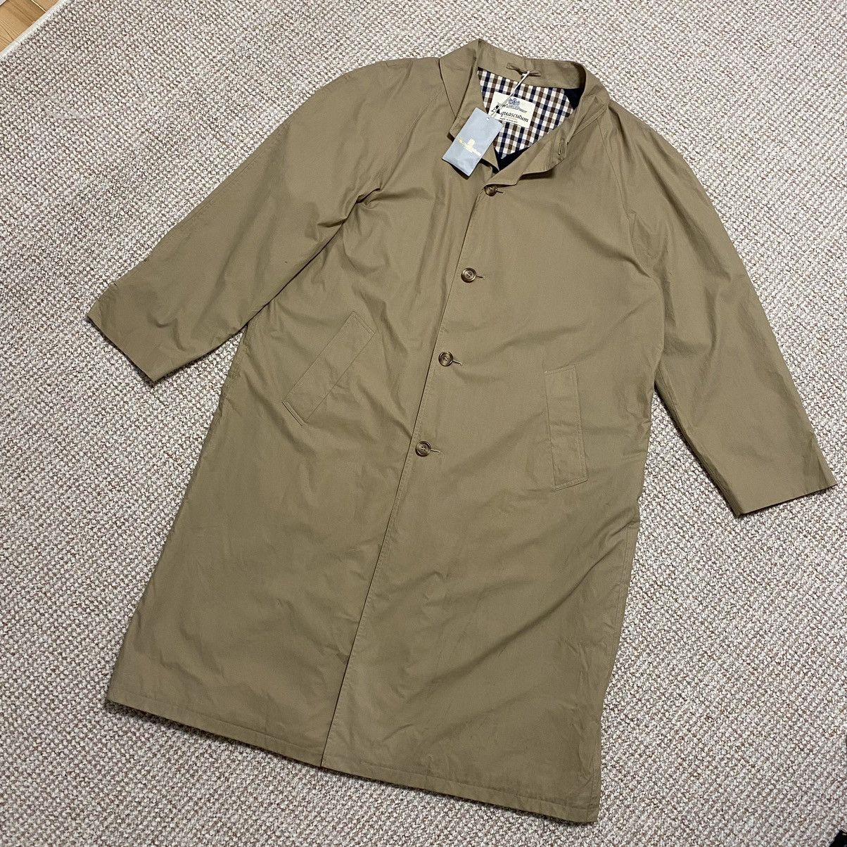 image of Aquascutum Vintage Astor Raicoat Fleece Trench Coat in Beige, Men's (Size Small)