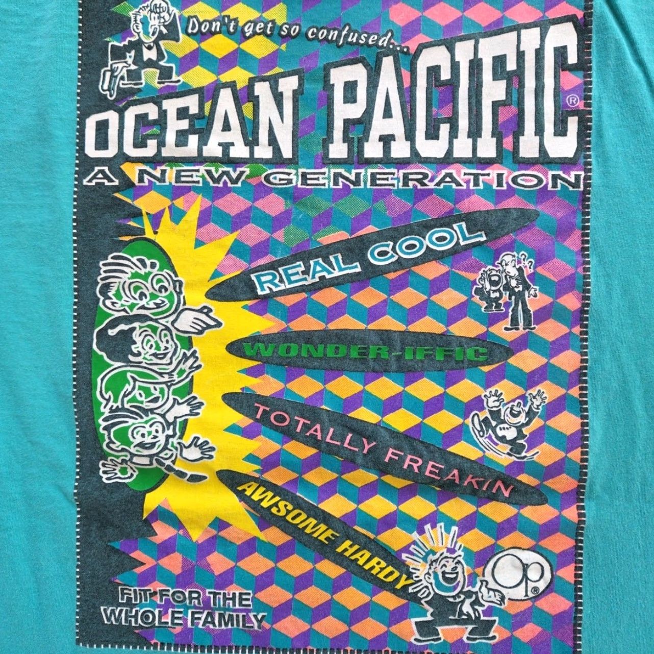 Ocean Pacific Vintage Ocean Pacific Surf VTG Shirt Double Sided Art Skater Grunge 80s 90s Size US XL / EU 56 / 4 - 6 Thumbnail