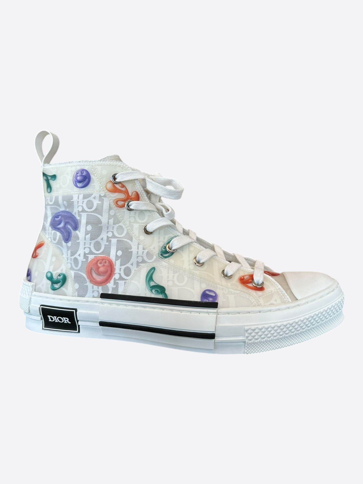 Dior Kenny Scharf White & Multicolor Oblique Faces B23 Sneakers Size US 10 / EU 43 - 1 Thumbnail