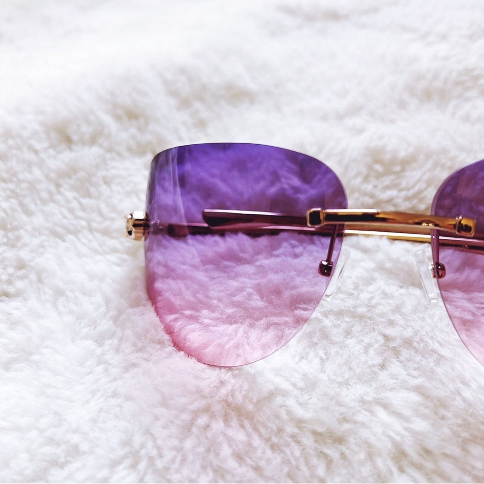 Other Ophelia Purple Floral Chic Sunglasses Size ONE SIZE - 5 Thumbnail