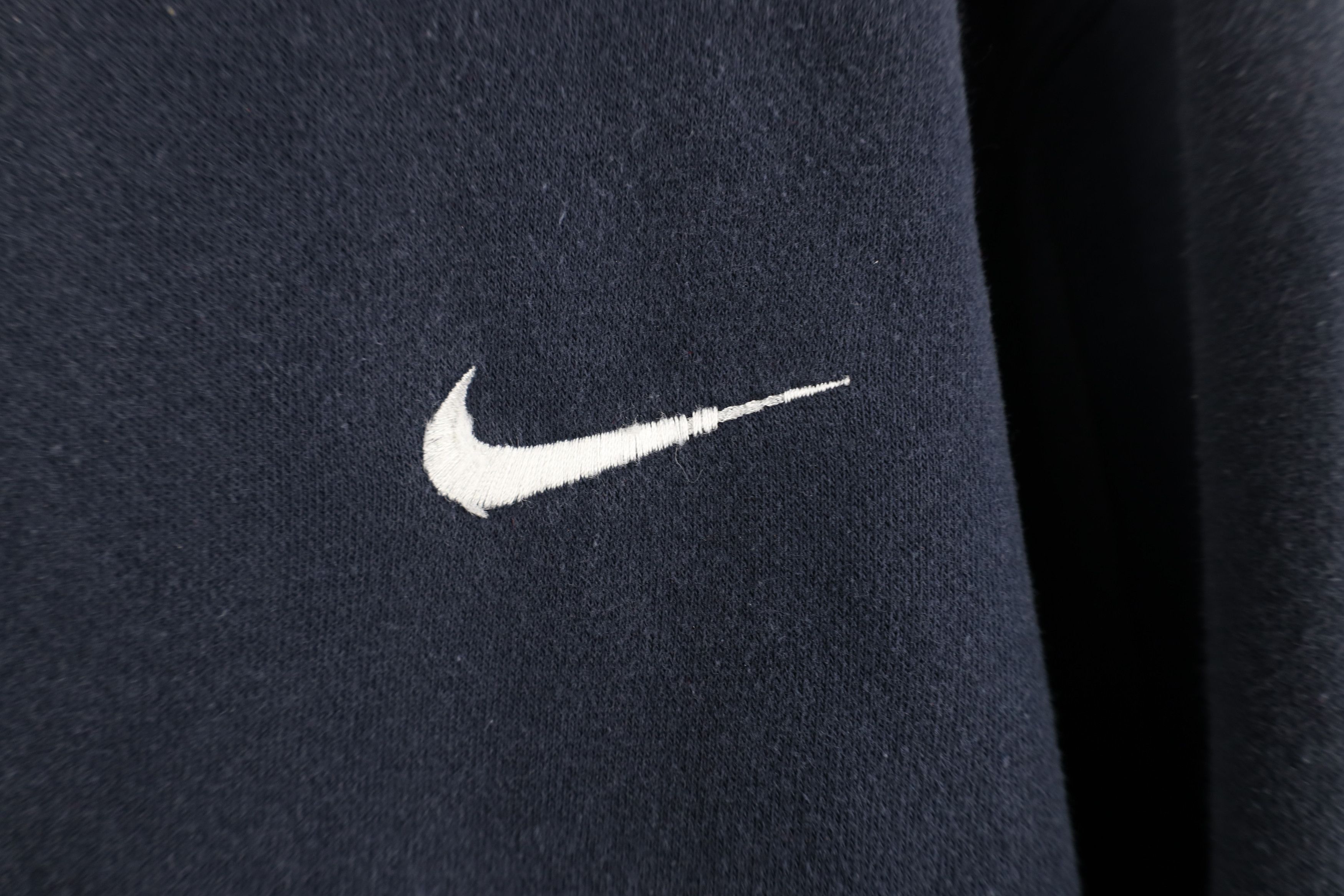 Nike Vintage Y2K Nike Mini Swoosh Crewneck Sweatshirt Navy Blue Size US XXL / EU 58 / 5 - 4 Thumbnail
