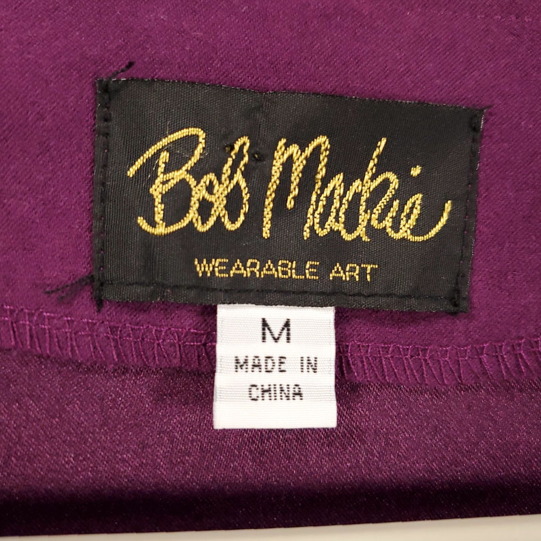 Bob Mackie Mackie Bob Wearable Art Cardigan Jacket Womens Medium Purple Faux Suede Leather Size M / US 6-8 / IT 42-44 - 3 Thumbnail