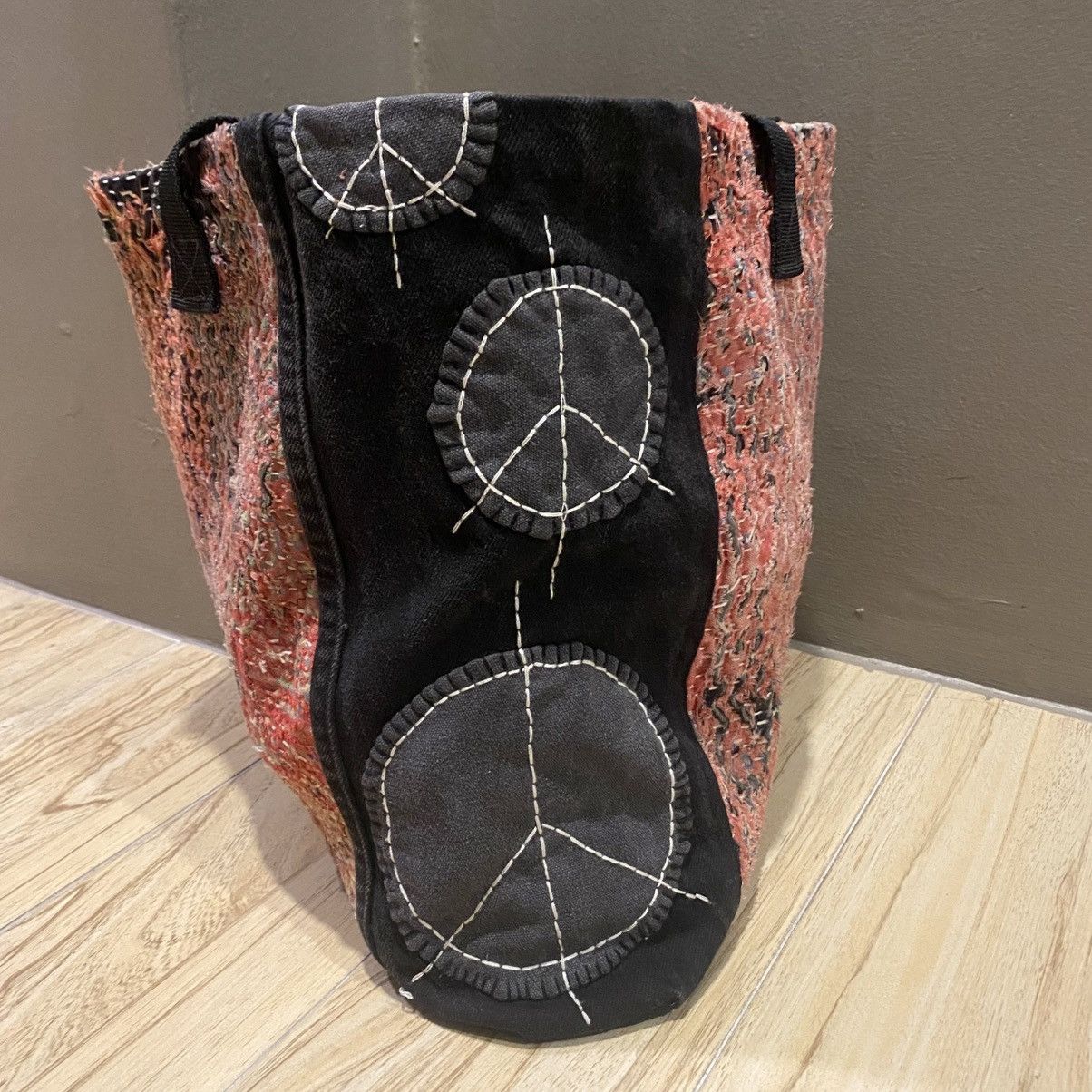 Handmade 1/1 Handstitch Sashiko Boro Natural Distressed Tote Bag Size ONE SIZE - 7 Thumbnail