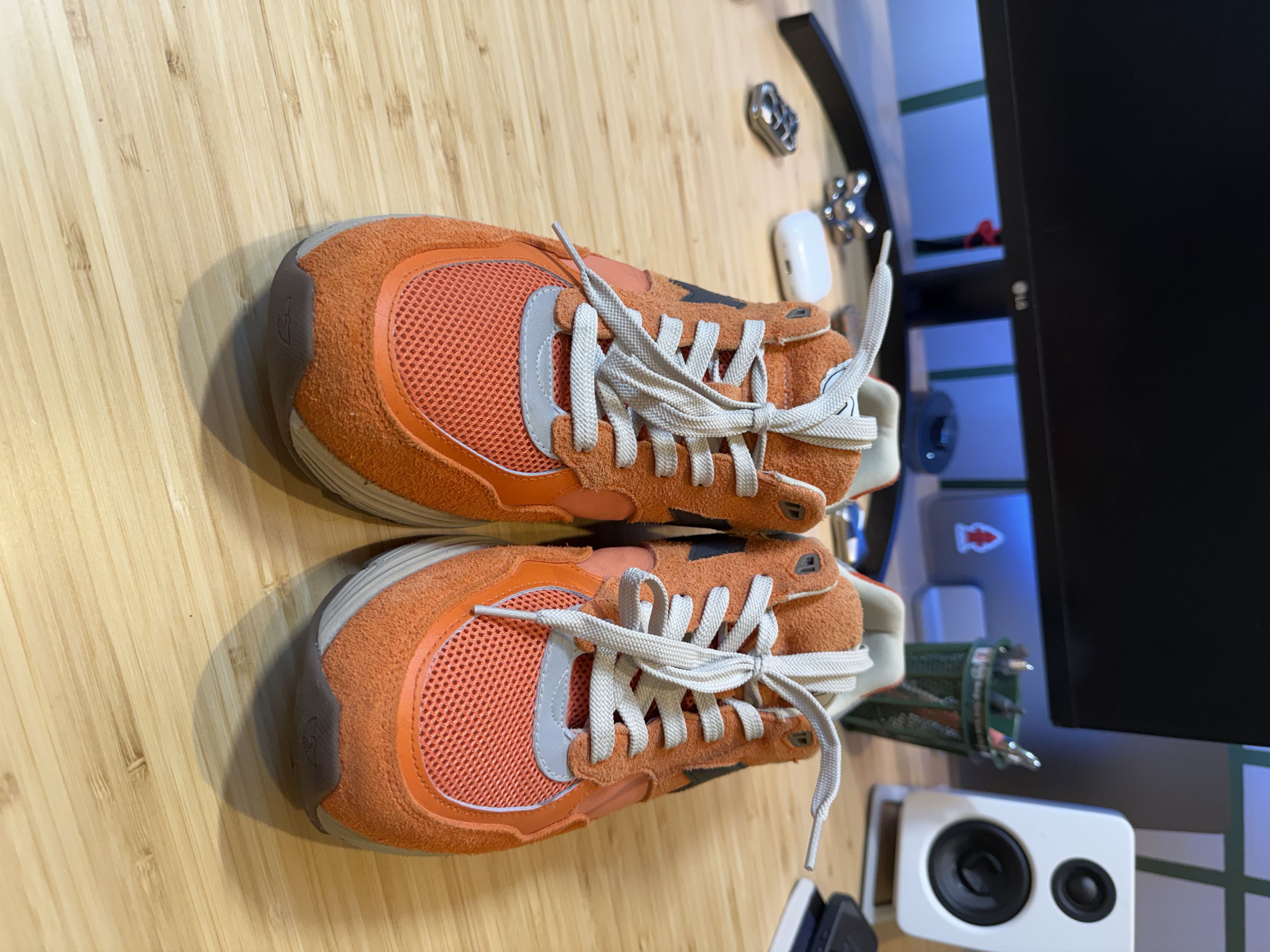 Stepney Workers Club SWC Orange Low Top EU46 but fit 12US Size US 13 / EU 46 - 3 Thumbnail