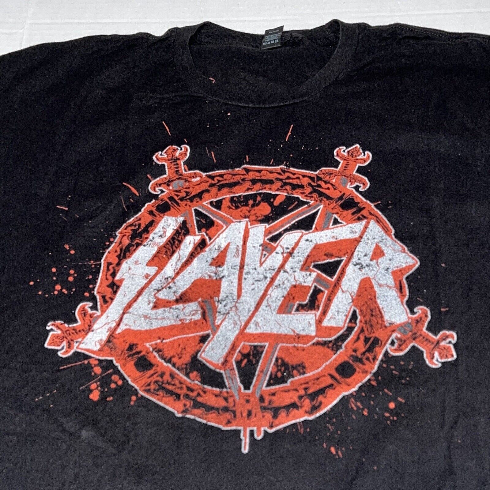 Tultex Slayer Metal Band Graphic T-Shirt Men’s Black Size 2XL Size US XXL / EU 58 / 5 - 1 Thumbnail