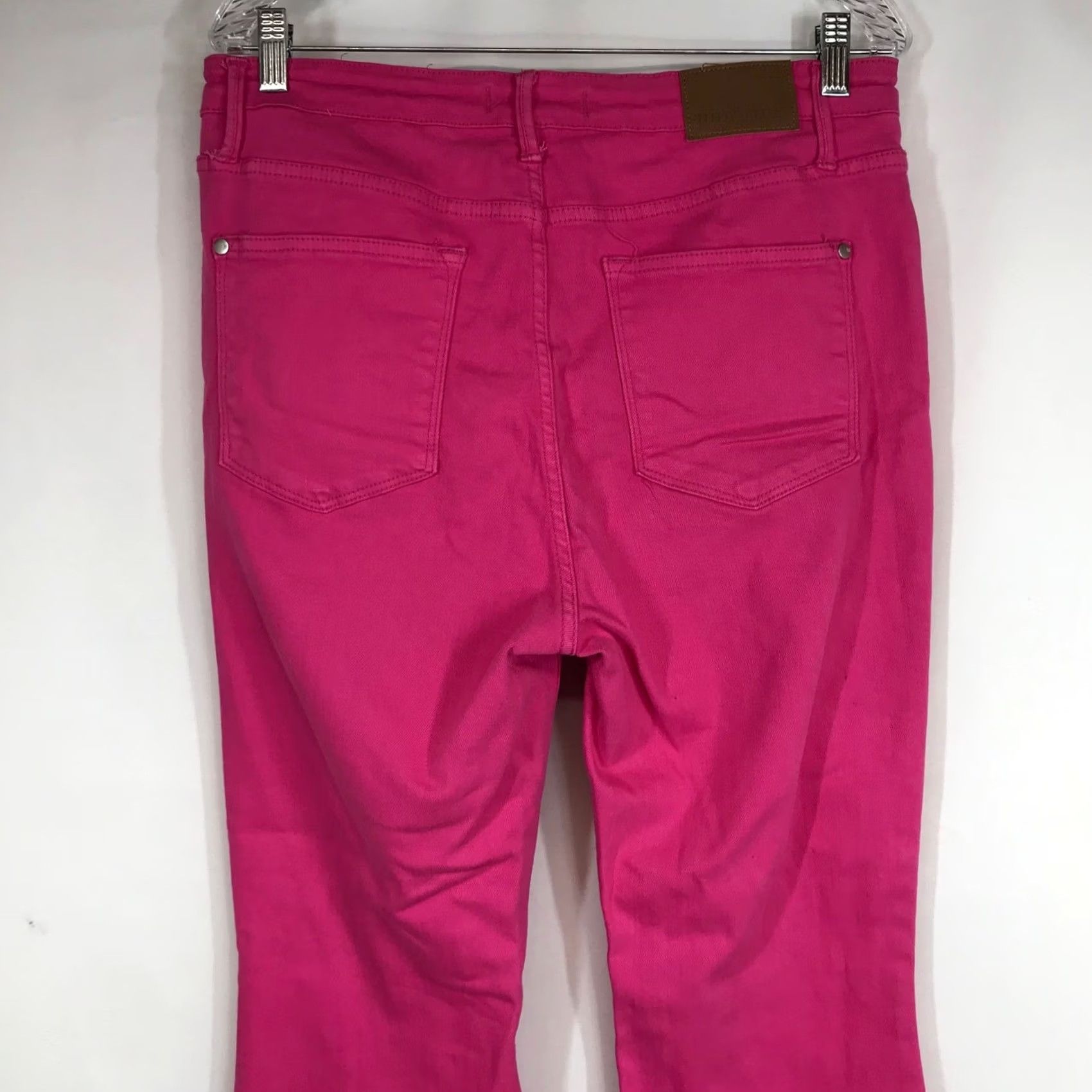 Vintage VINTAGE Judy Blue Jeans 15 32 High Rise Flare Denim Pink 70s Retro Boho Barbiecore Womens Jeans Size 36" / US 14 / IT 50 - 5 Thumbnail