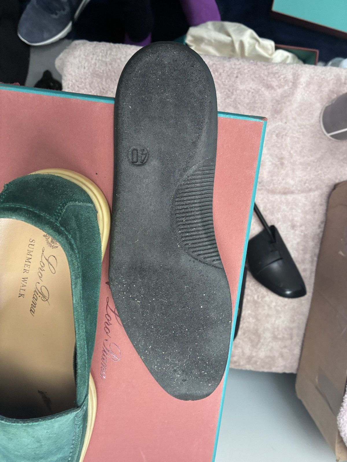 Loro Piana Loro Piana teal green summer walk uk 6.5 eu 40.5 Size US 7.5 / EU 40-41 - 8 Thumbnail